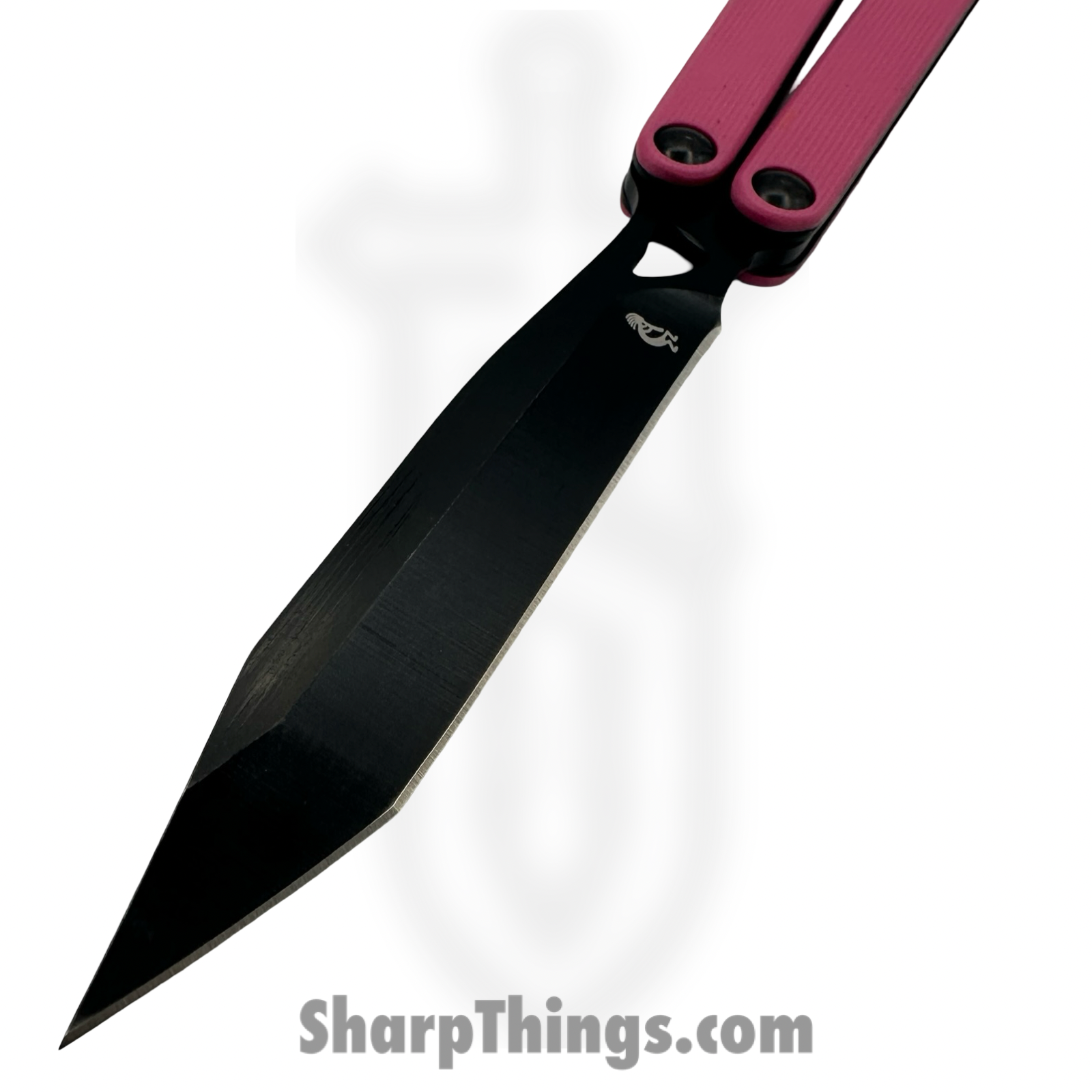 VOC - BK150 - Butterfly Knife - Balisong - 440 SS Coated Tanto - G10 - Pink - Image 4
