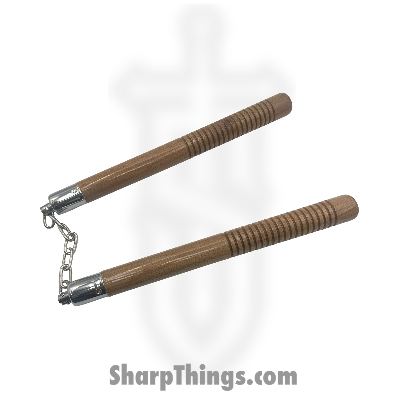 VOC - NC240 - Nunchaku - Wood Metal - Brown - Image 2