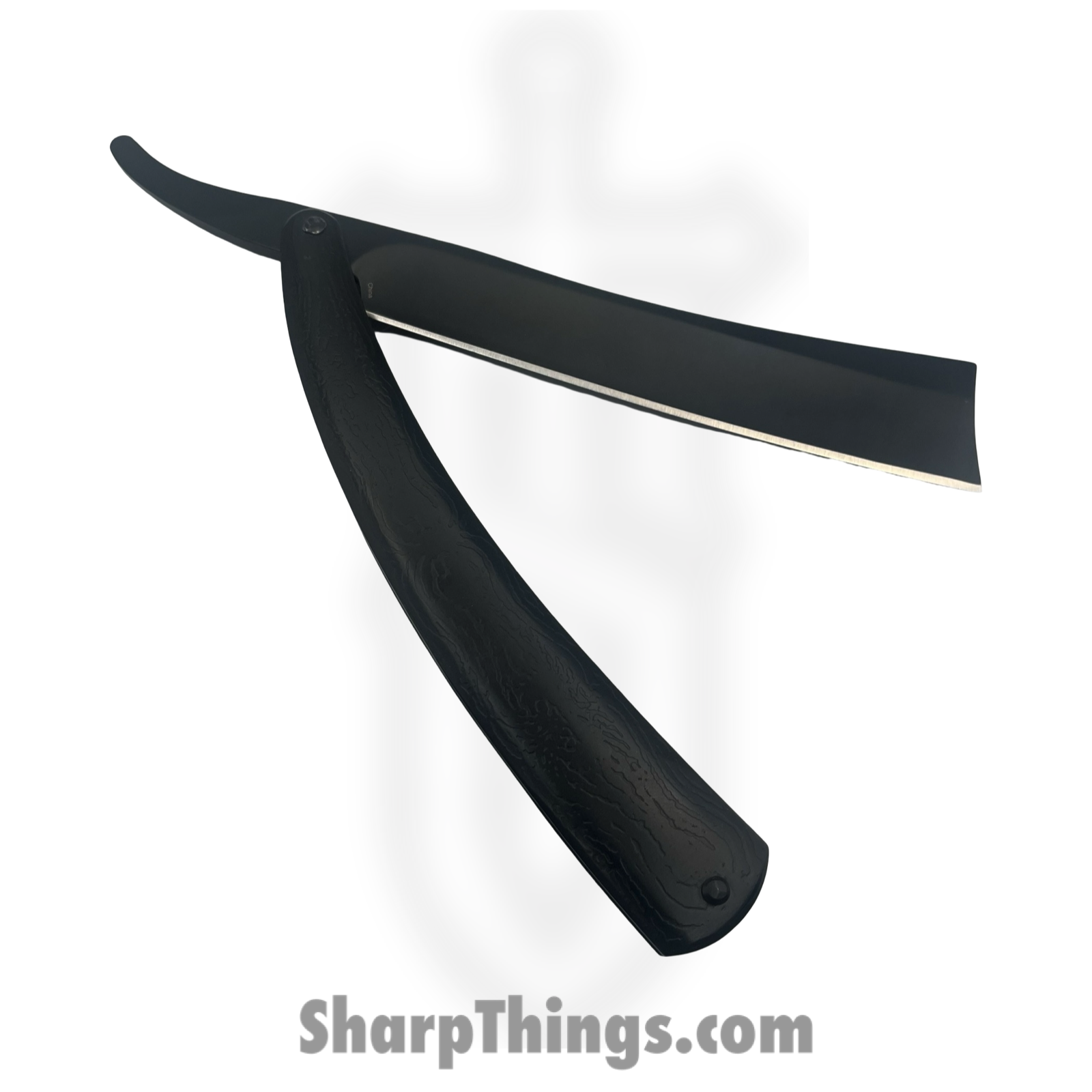 Razor Tactical - RT-7370BK - 7.25" Straight Razor - Folding Knife - Stainless Coated - Metal - Black - Image 4