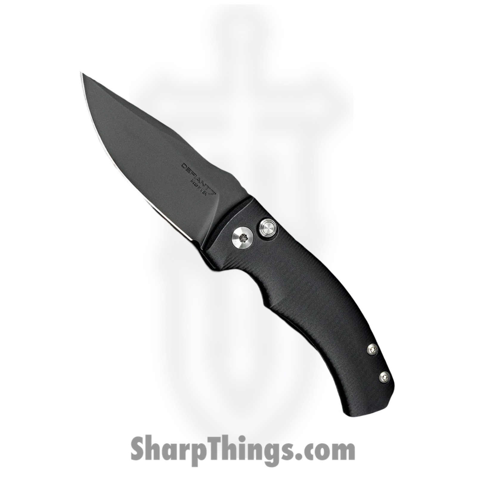 Defiant 7 - D7-VAL-DLC - Valmara - Automatic Knife - CPM 154 Black Drop Point - 6061 Aluminum - Black