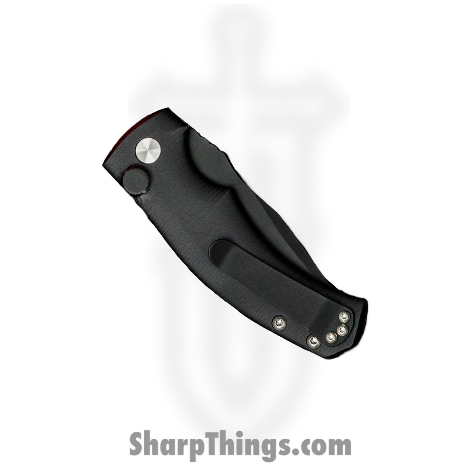 Defiant 7 - D7-VAL-DLC - Valmara - Automatic Knife - CPM 154 Black Drop Point - 6061 Aluminum - Black - Image 4