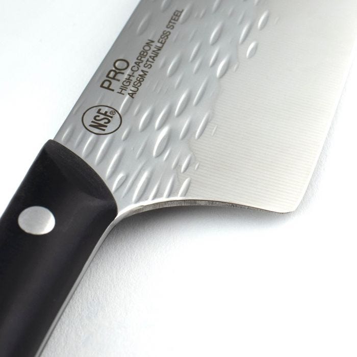 Kai - HT7077 - Pro Asian Utility 7" - Fixed Blade Knife - AUS-6 Hammered Wharncliffe - POM - Black - Image 14