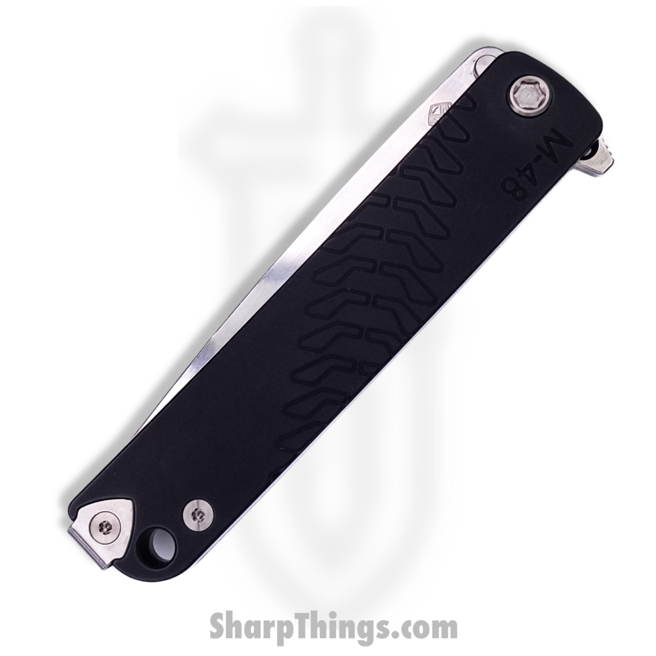 Medford Knife - MK212STQ-42TM-TSCS-Q4 - M48 Flipper Knife - Tumbled S35VN - Black - Image 7