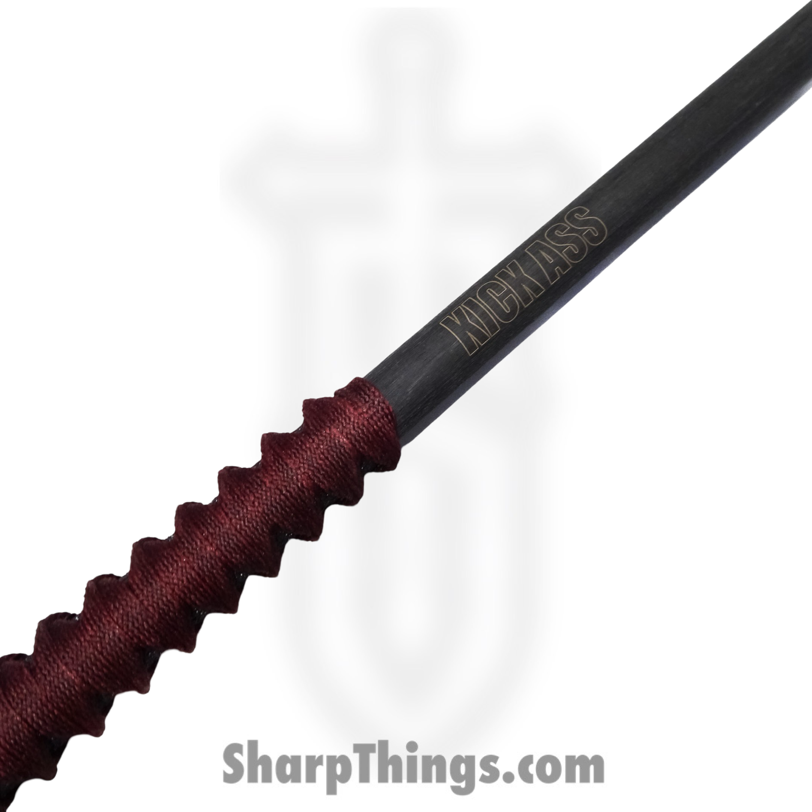 Bastinelli Creations - kickass28red - 28" Kick Ass Stick - Tsuka Wrapped - Black Red - Image 7