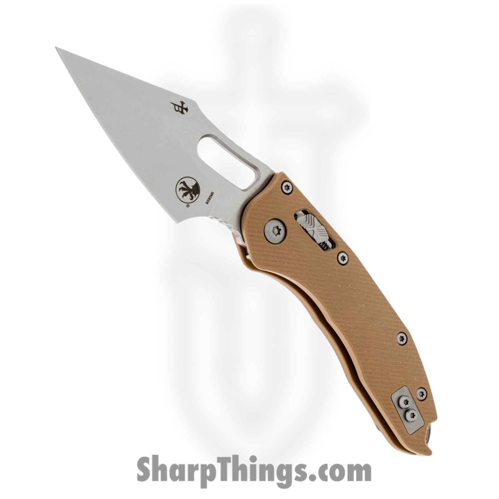 Microtech - 169RL-10FLGTTA - Stitch RAM-LOK - Folding Knife - M390MK Stonewash Spear Point - Fluted G10 - Tan