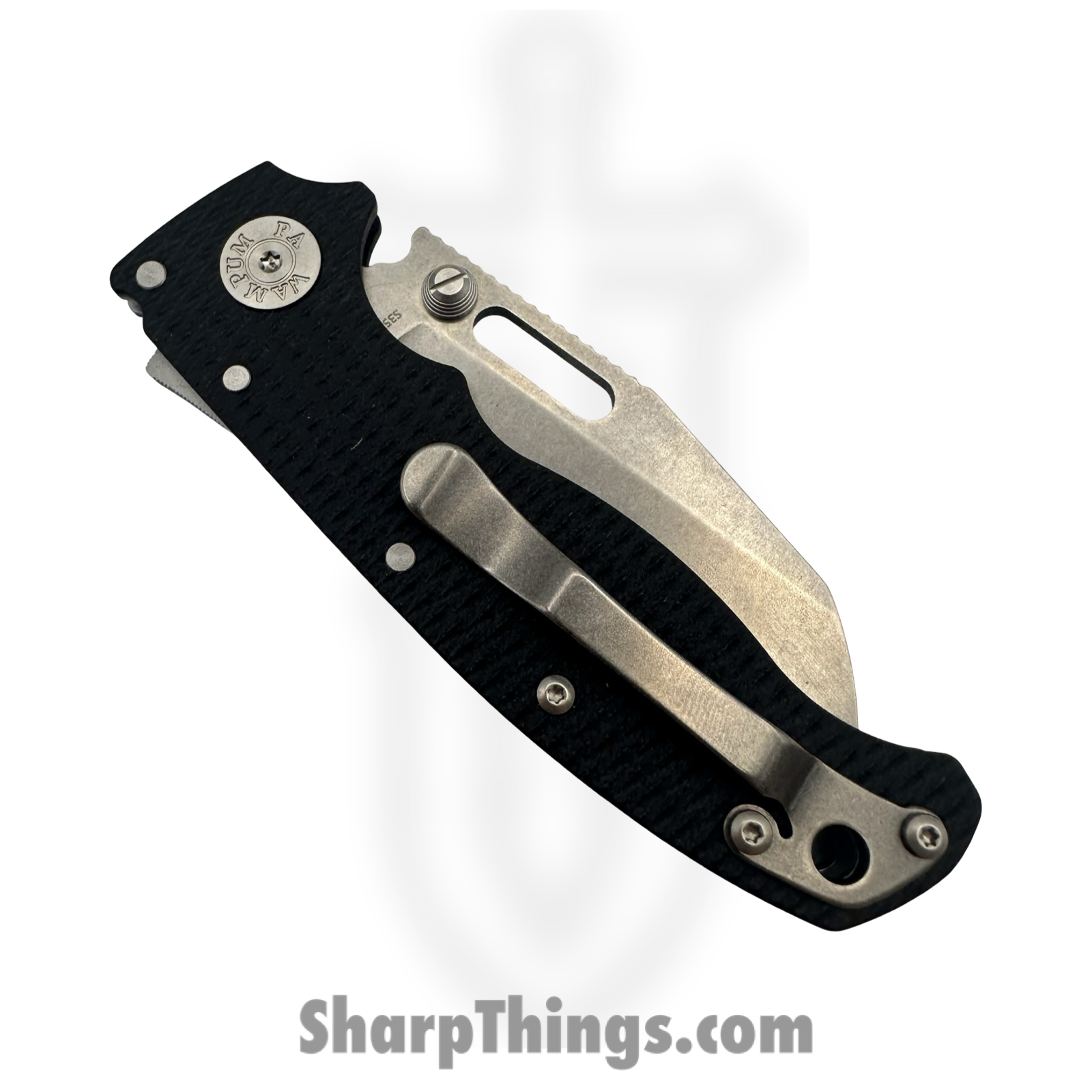 Demko Knives -DEM09625 - AD 20.5 Shark-Lock - Folding Knife - CPM-S35VN Stonewash Shark Foot -G10 - Black - Image 5
