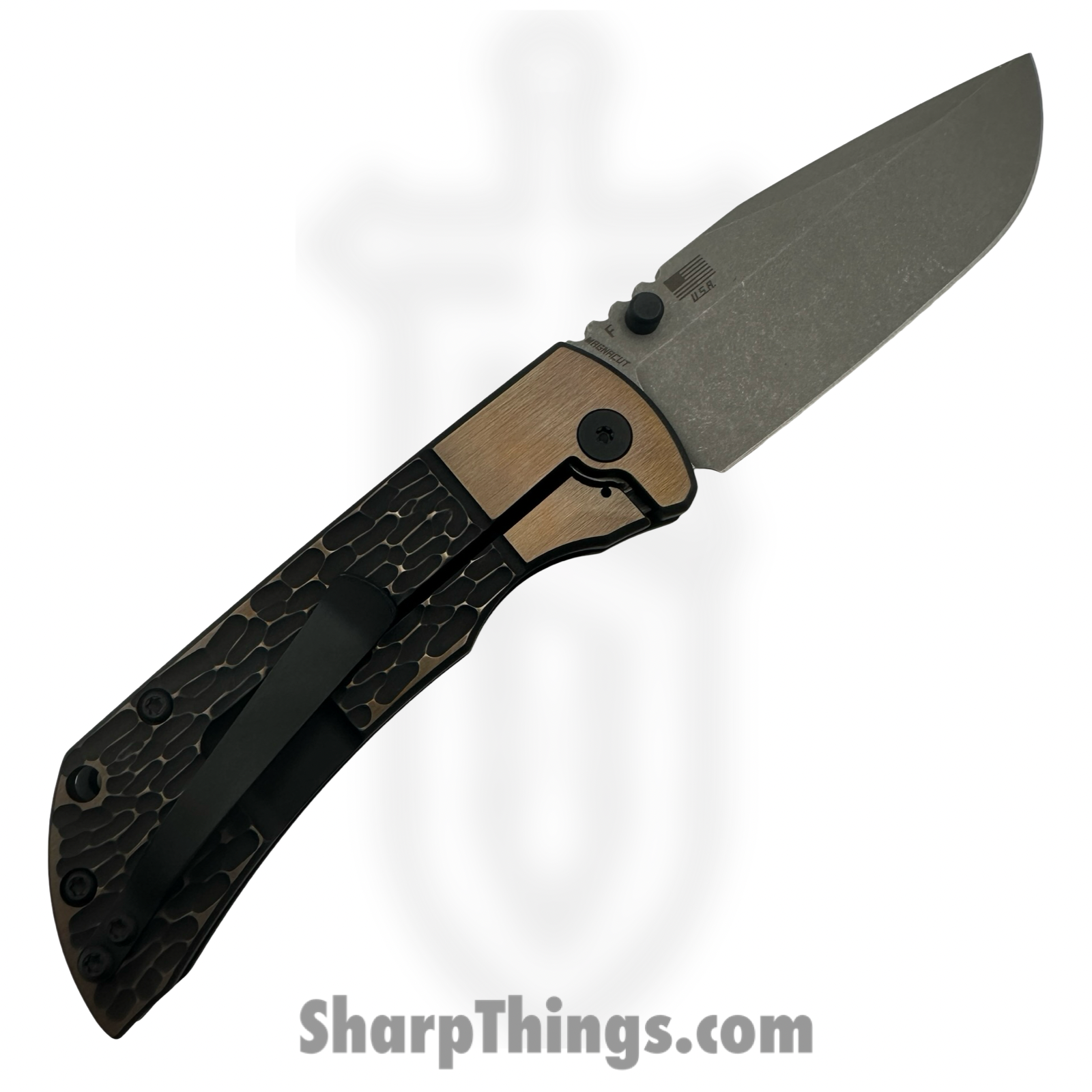 McNees - MAC23.5BJIGBLKBRZ - MAC 2 3.5 - Folding Knife - CPM MagnaCut Stonewash Drop Point - Titanium - Black Bronze - Image 2