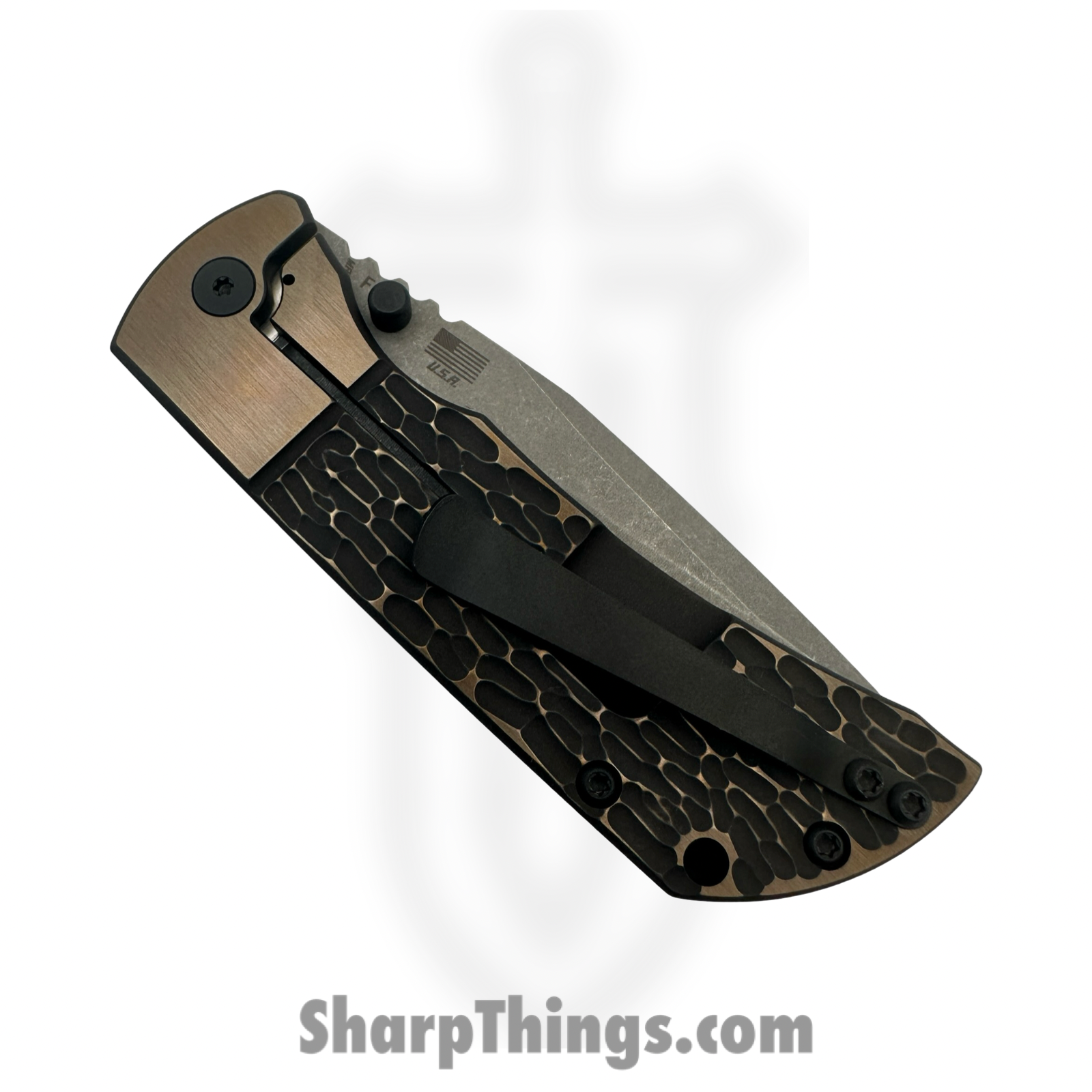 McNees - MAC23.5BJIGBLKBRZ - MAC 2 3.5 - Folding Knife - CPM MagnaCut Stonewash Drop Point - Titanium - Black Bronze - Image 4