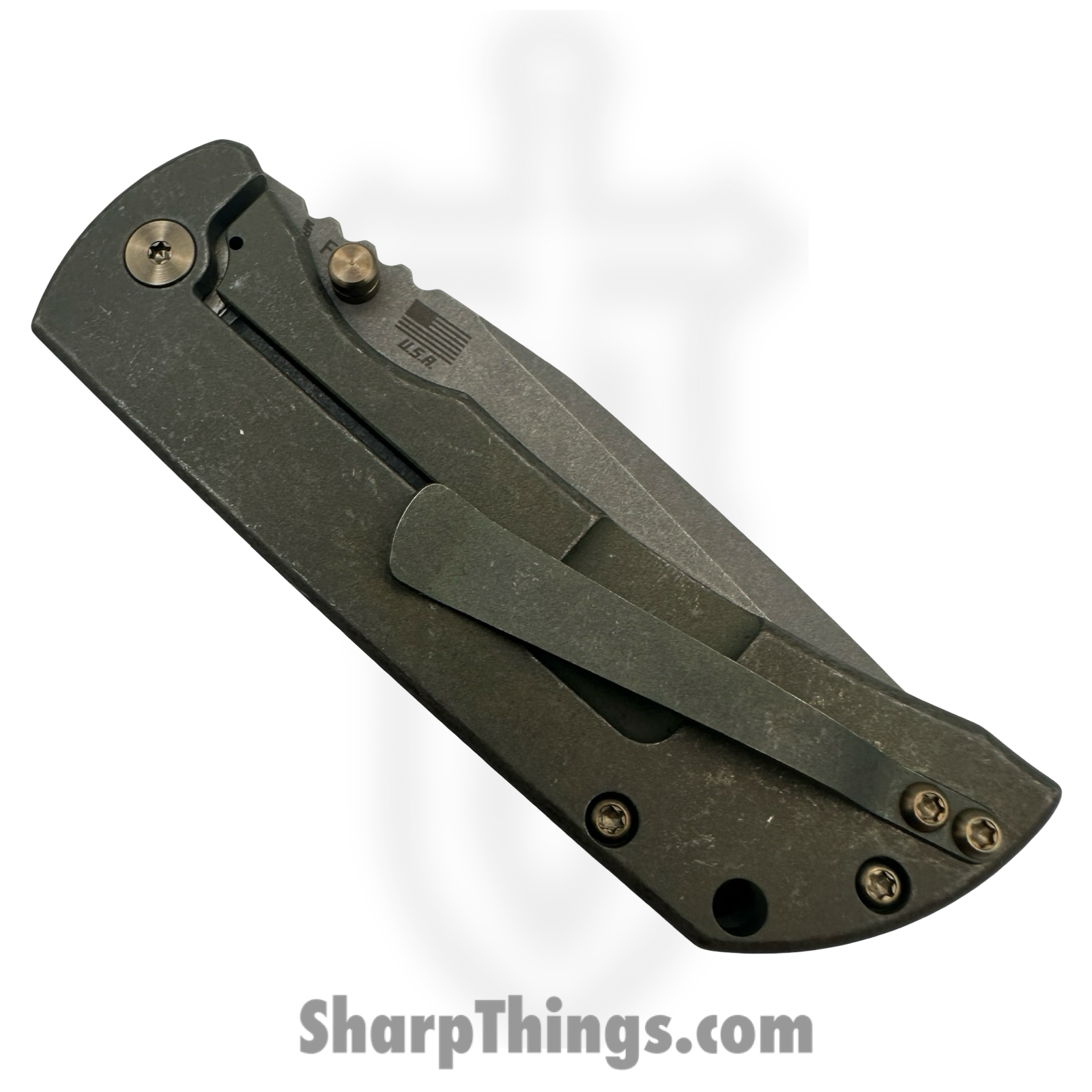 McNees - MAC23.5FALLOUT2 - MAC 2 3.5 Fallout - Automatic Knife - CPM MagnaCut Stonewash Drop Point - Titanium - Multi - Image 4