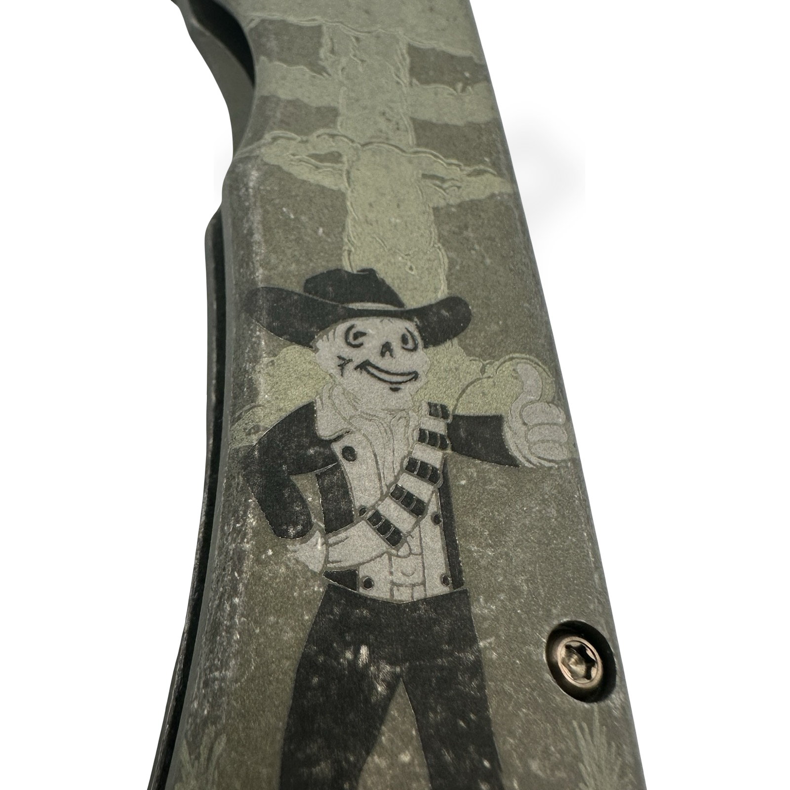 McNees - MAC23.5FALLOUT2 - MAC 2 3.5 Fallout - Automatic Knife - CPM MagnaCut Stonewash Drop Point - Titanium - Multi - Image 5