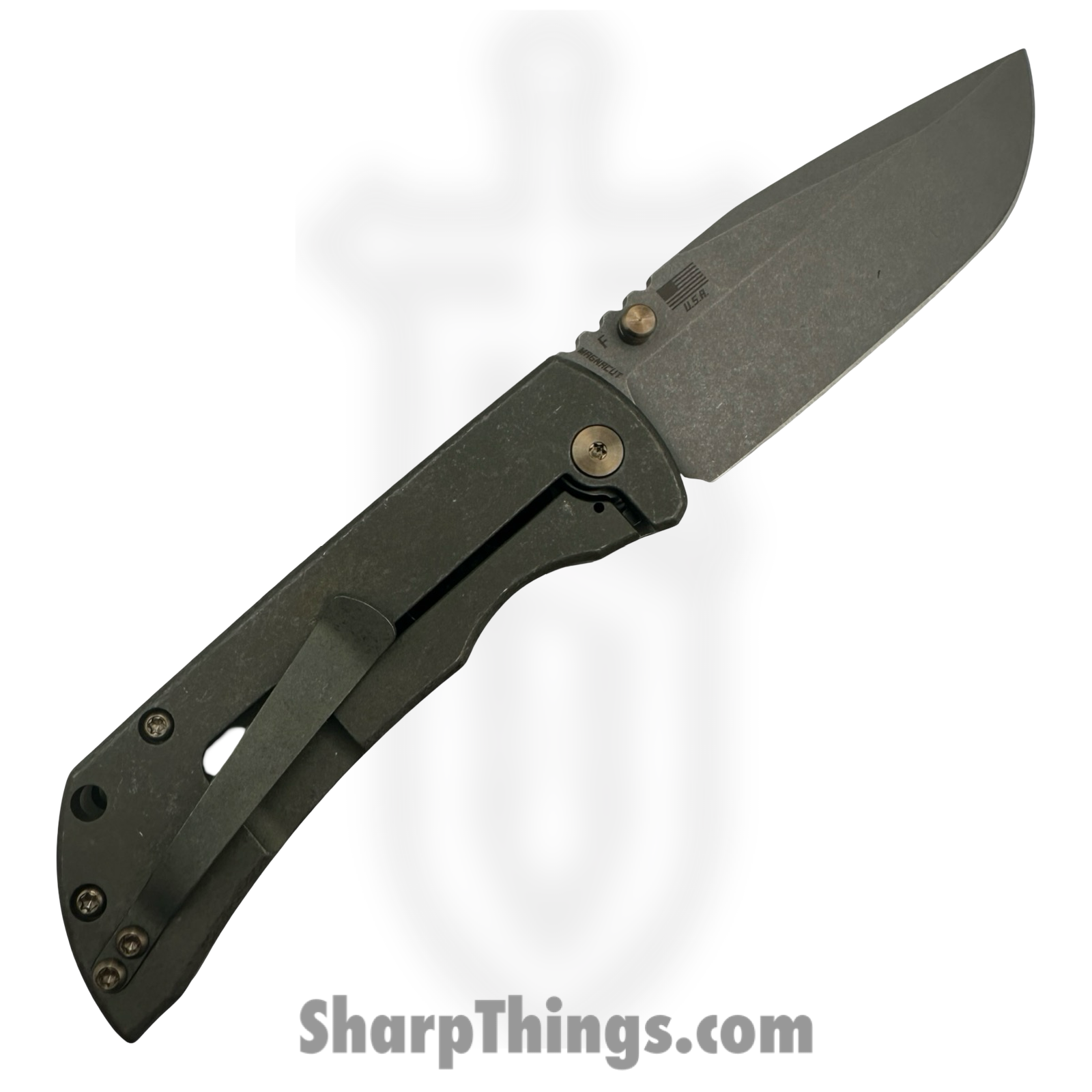 McNees - MAC23.5FALLOUT2 - MAC 2 3.5 Fallout - Automatic Knife - CPM MagnaCut Stonewash Drop Point - Titanium - Multi - Image 2
