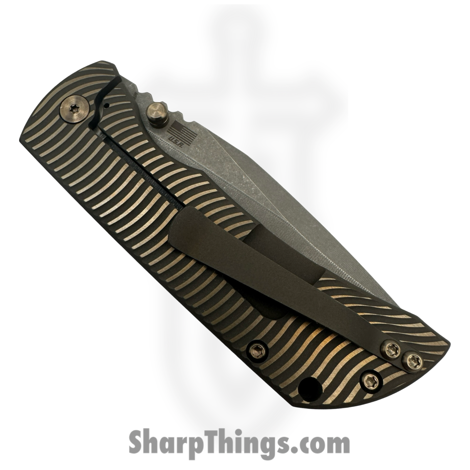 McNees - MAC23.5SWERBRZ - MAC 2 3.5 - Folding Knife - CPM MagnaCut Stonewash Spear Point - Titanium - Bronze - Image 4
