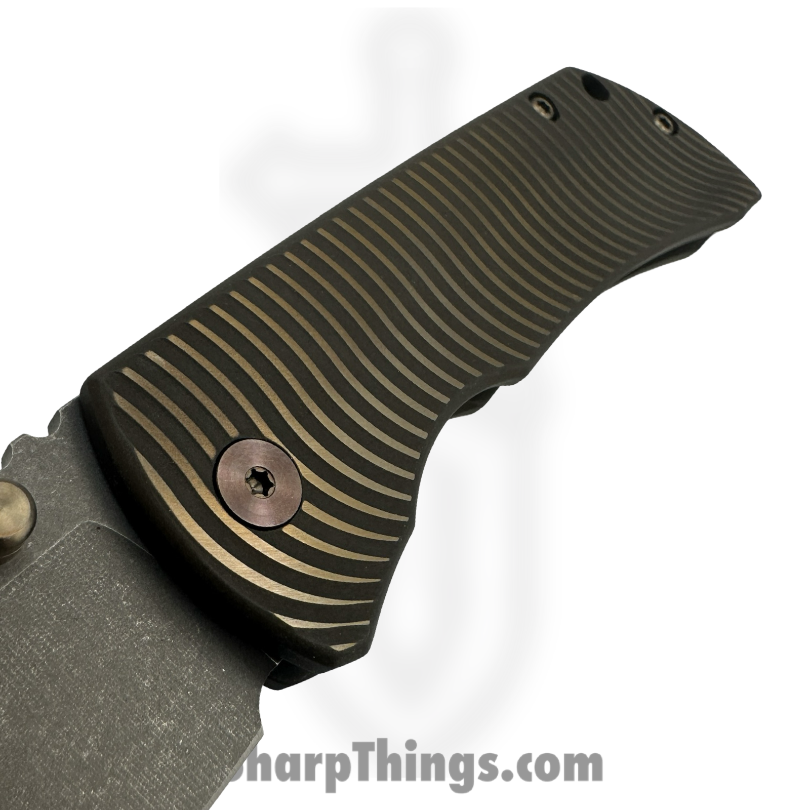 McNees - MAC23.5SWERBRZ - MAC 2 3.5 - Folding Knife - CPM MagnaCut Stonewash Spear Point - Titanium - Bronze - Image 6