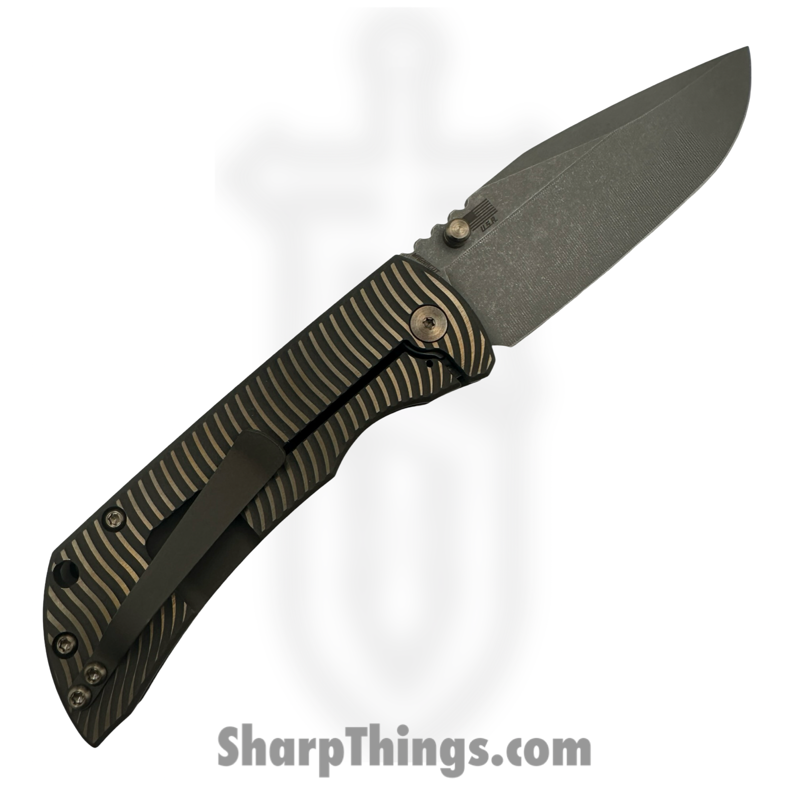 McNees - MAC23.5SWERBRZ - MAC 2 3.5 - Folding Knife - CPM MagnaCut Stonewash Spear Point - Titanium - Bronze - Image 2