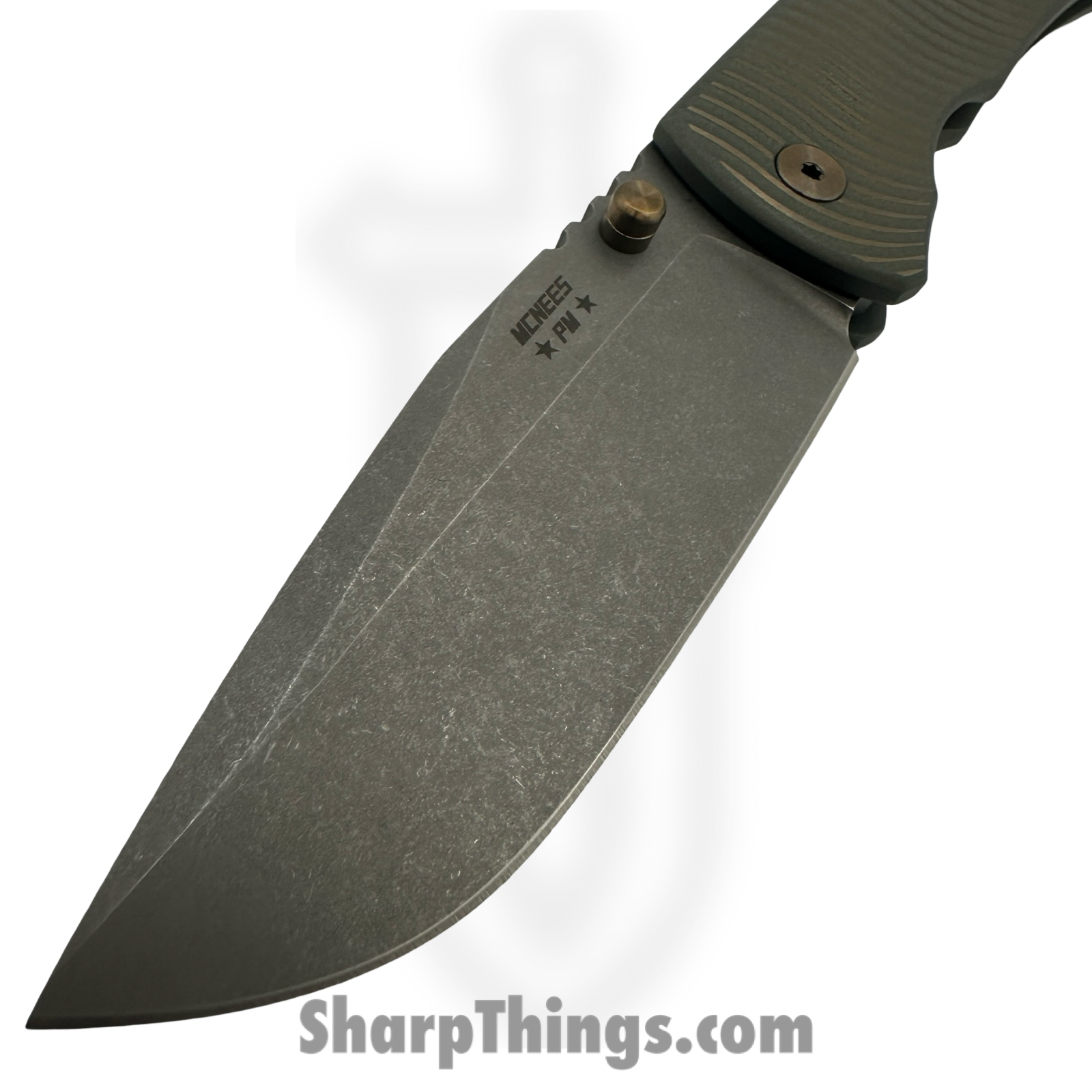 McNees - MAC23.5SWERVATGRNBRZ - MAC 2 3.5 Swerve - Folding Knife - CPM MagnaCut Stonewash Drop Point - Titanium - Green Bronze - Image 6