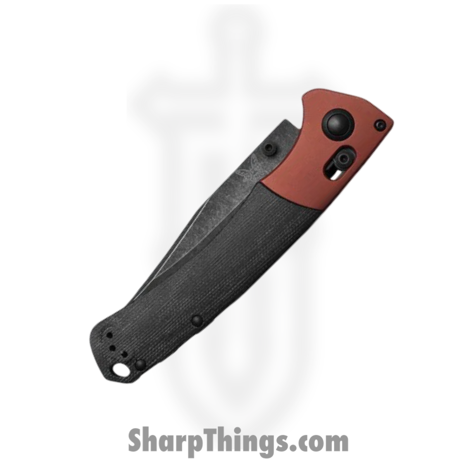 Benchmade - 15080BK-04 - Crooked River - Folding Knife - CPM MagnaCut DLC Battlewash Clip Point - Aluminum Canvas Micarta - Burnt Copper Black - Image 4