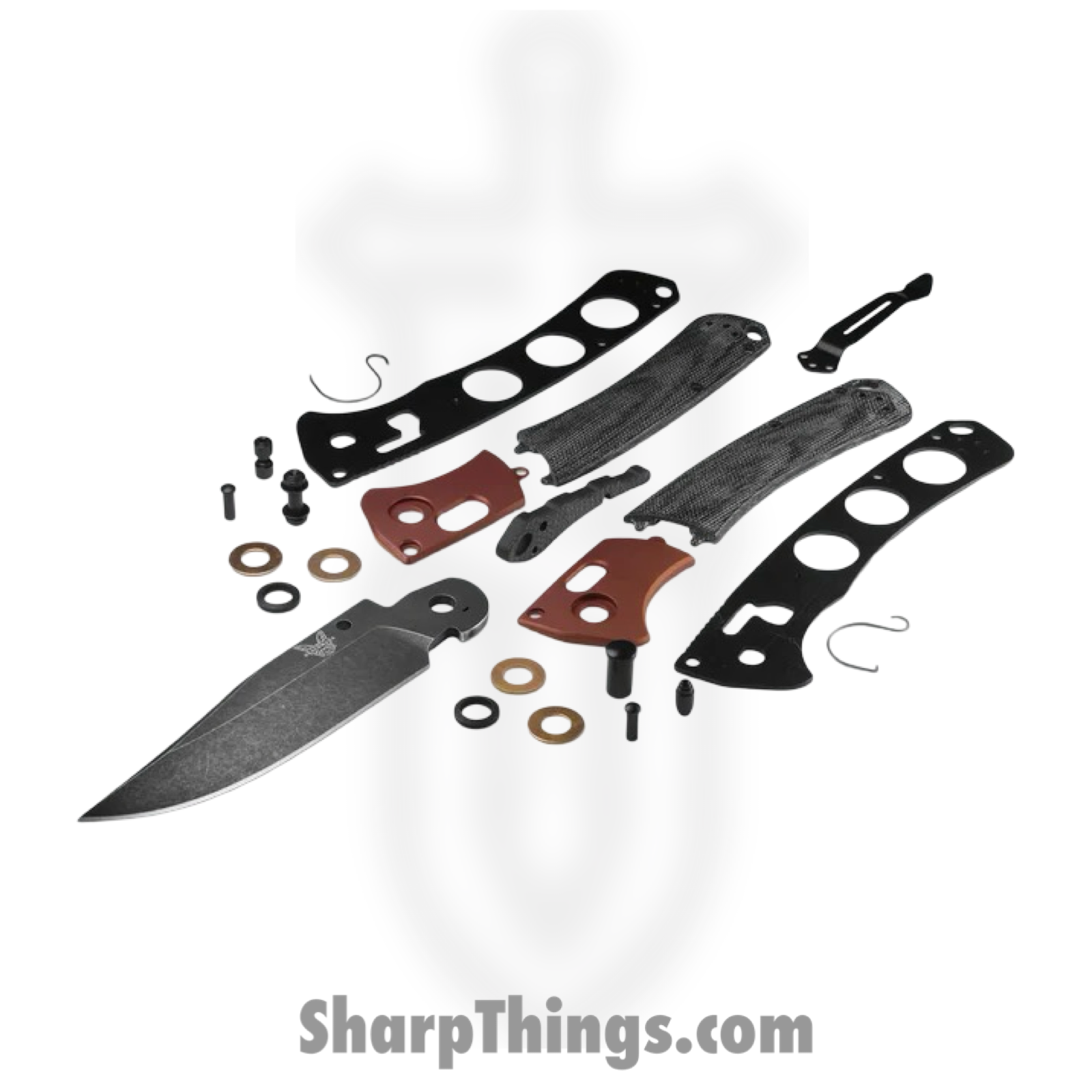 Benchmade - 15080BK-04 - Crooked River - Folding Knife - CPM MagnaCut DLC Battlewash Clip Point - Aluminum Canvas Micarta - Burnt Copper Black - Image 5