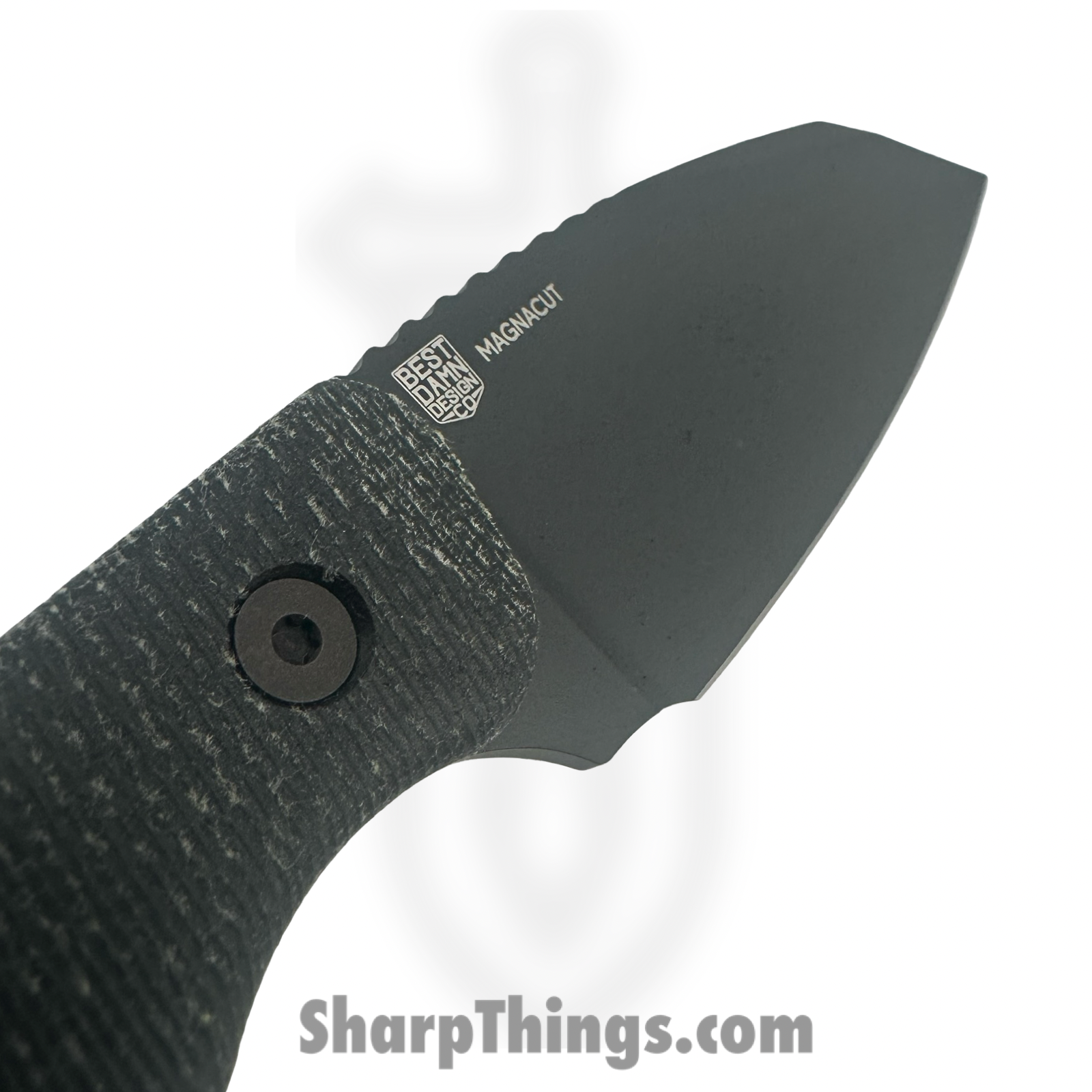 Tactile Knife Co. - 20-RL-MCBC-RMBL - Redhawk Leather - Fixed Blade Knife - CPM MagnaCut Coated Wharncliffe - Micarta - Black - Image 5