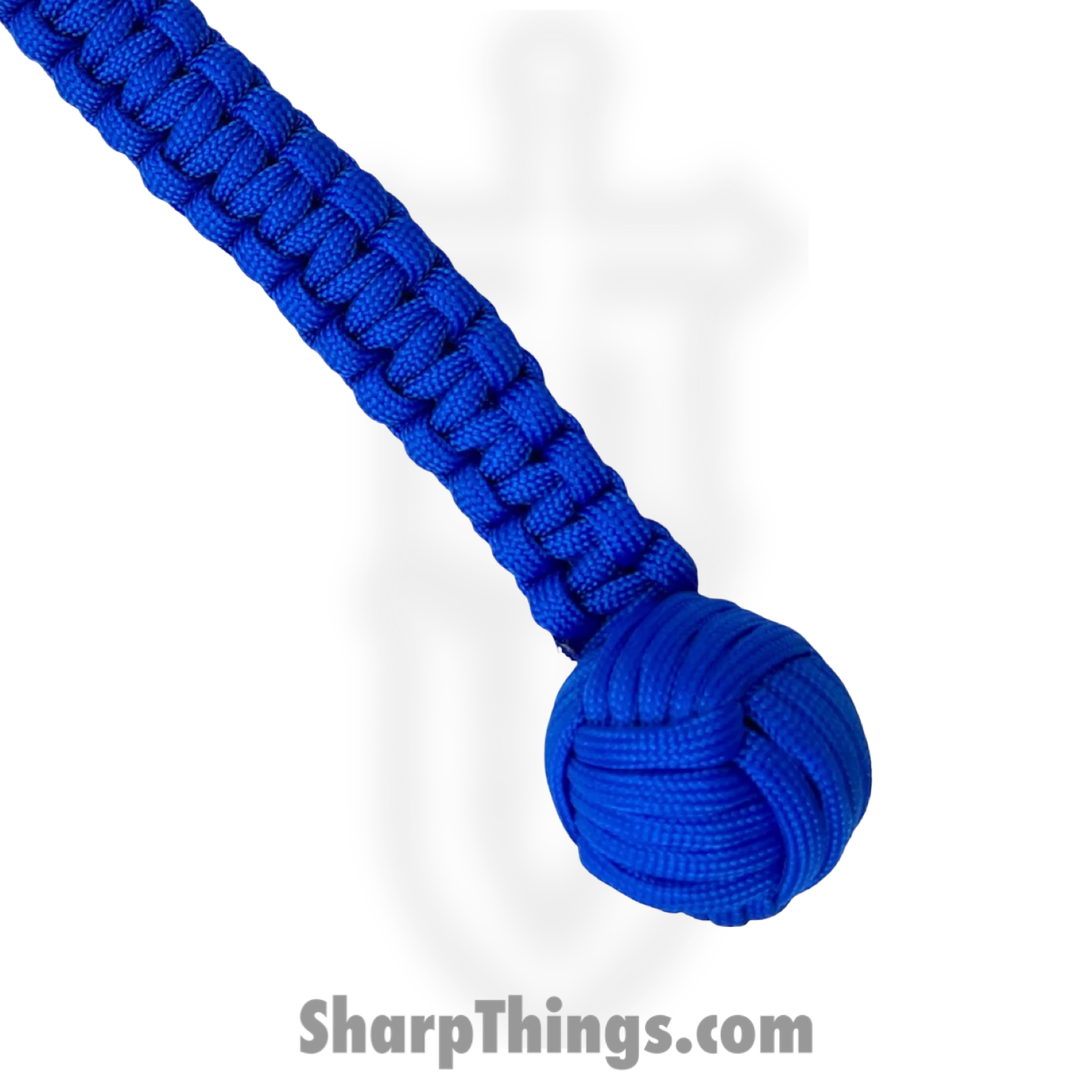 PTC - 6551-BL - Large Monkey Fist Public Safety Keychain - Steel Paracord - Blue - Image 2
