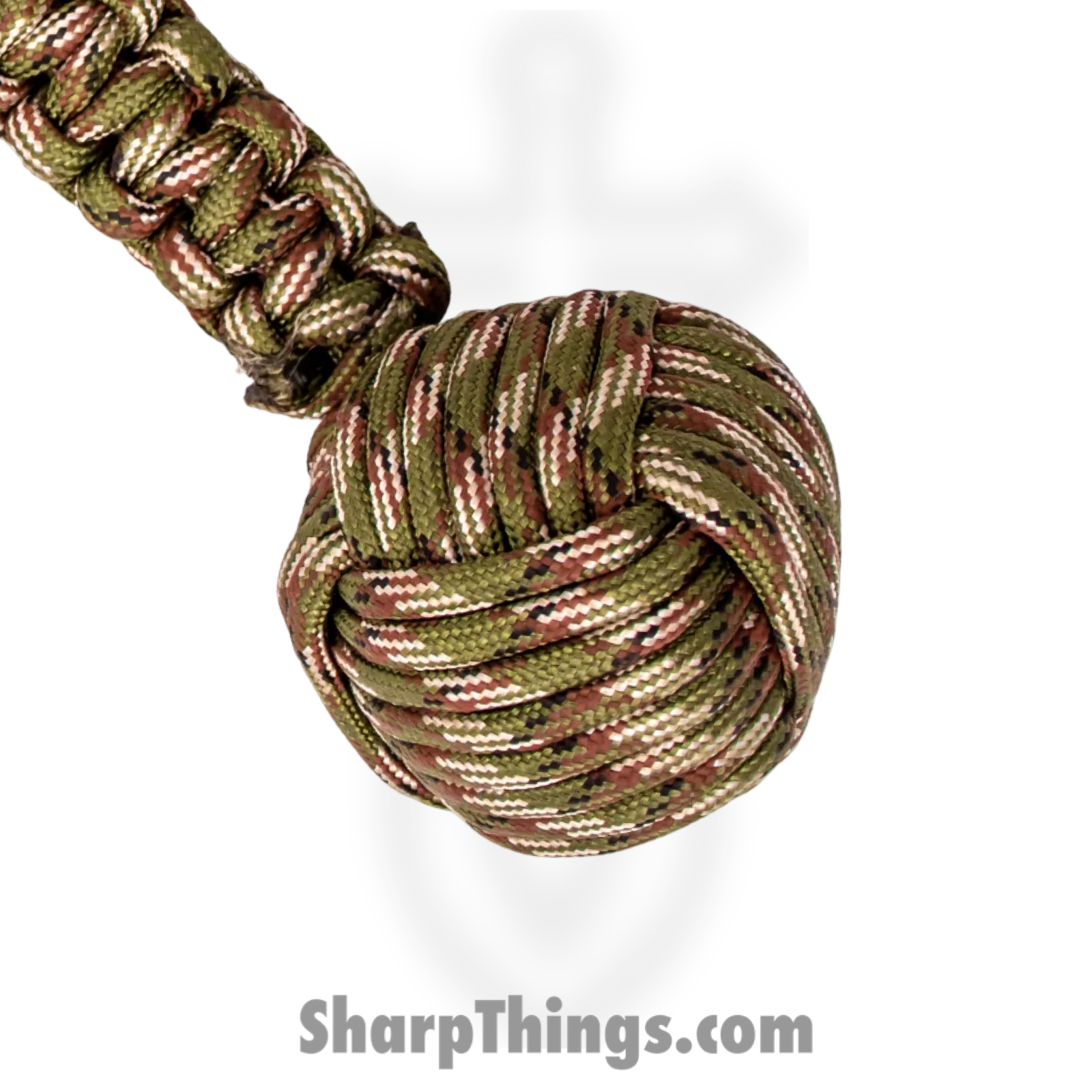 PTC - 6552-CA - Mega Monkey Fist Public Safety Keychain - Steel Paracord - Camo - Image 2