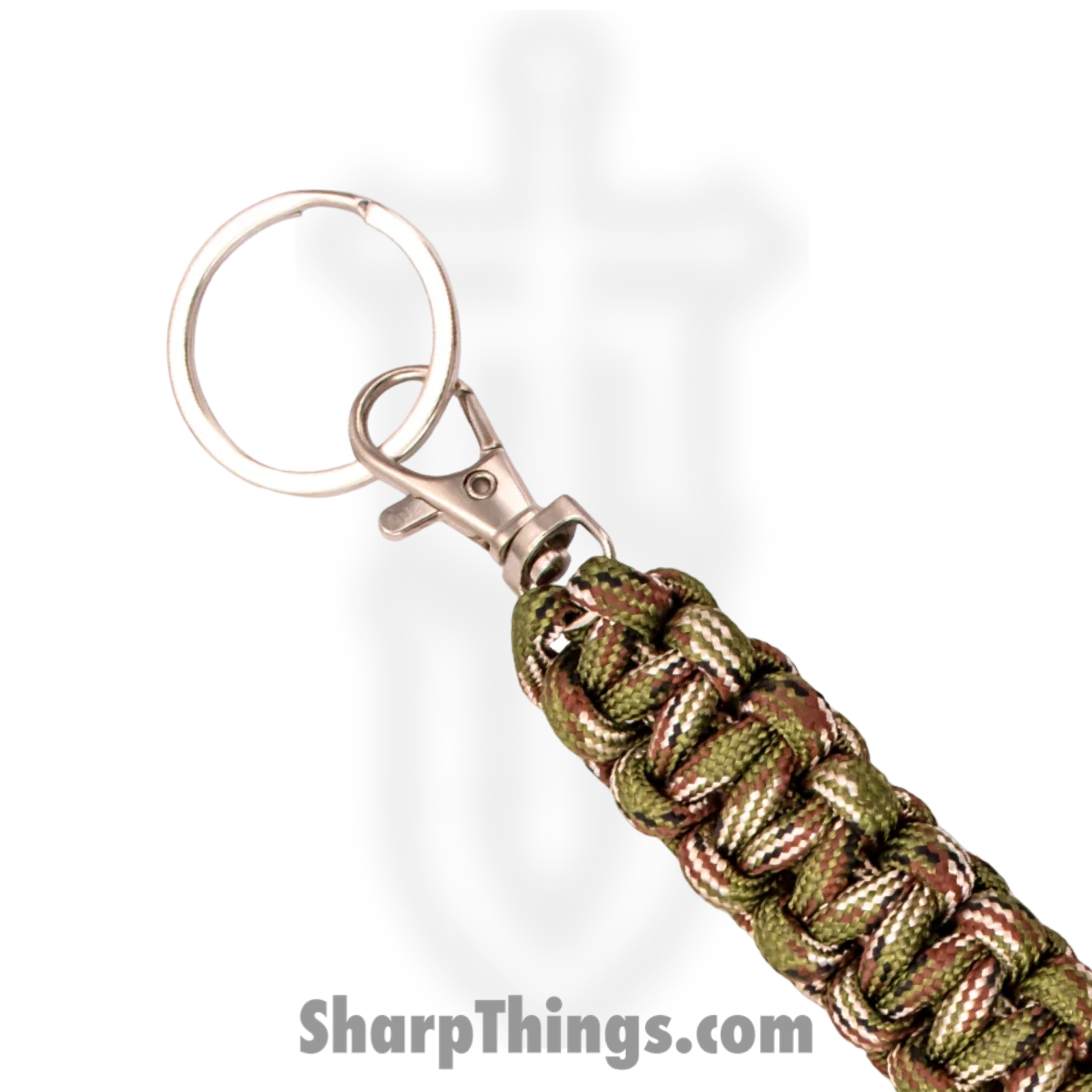 PTC - 6552-CA - Mega Monkey Fist Public Safety Keychain - Steel Paracord - Camo - Image 3