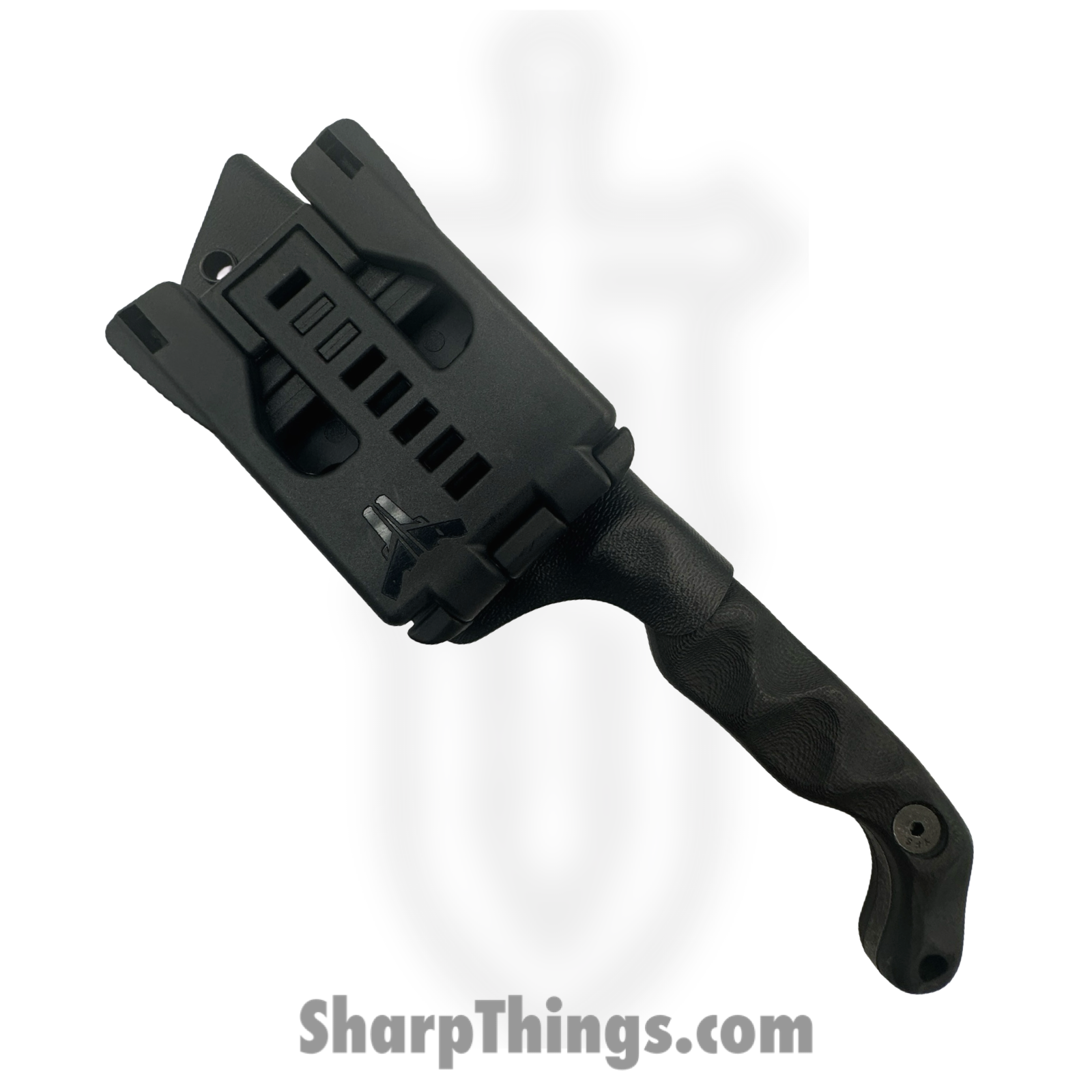 Stroup Knives - B5T-B-G10 - Bravo 5 - Fixed Blade Knife - 1095 HC Acid Wash Tanto - G10 - Black - Image 5