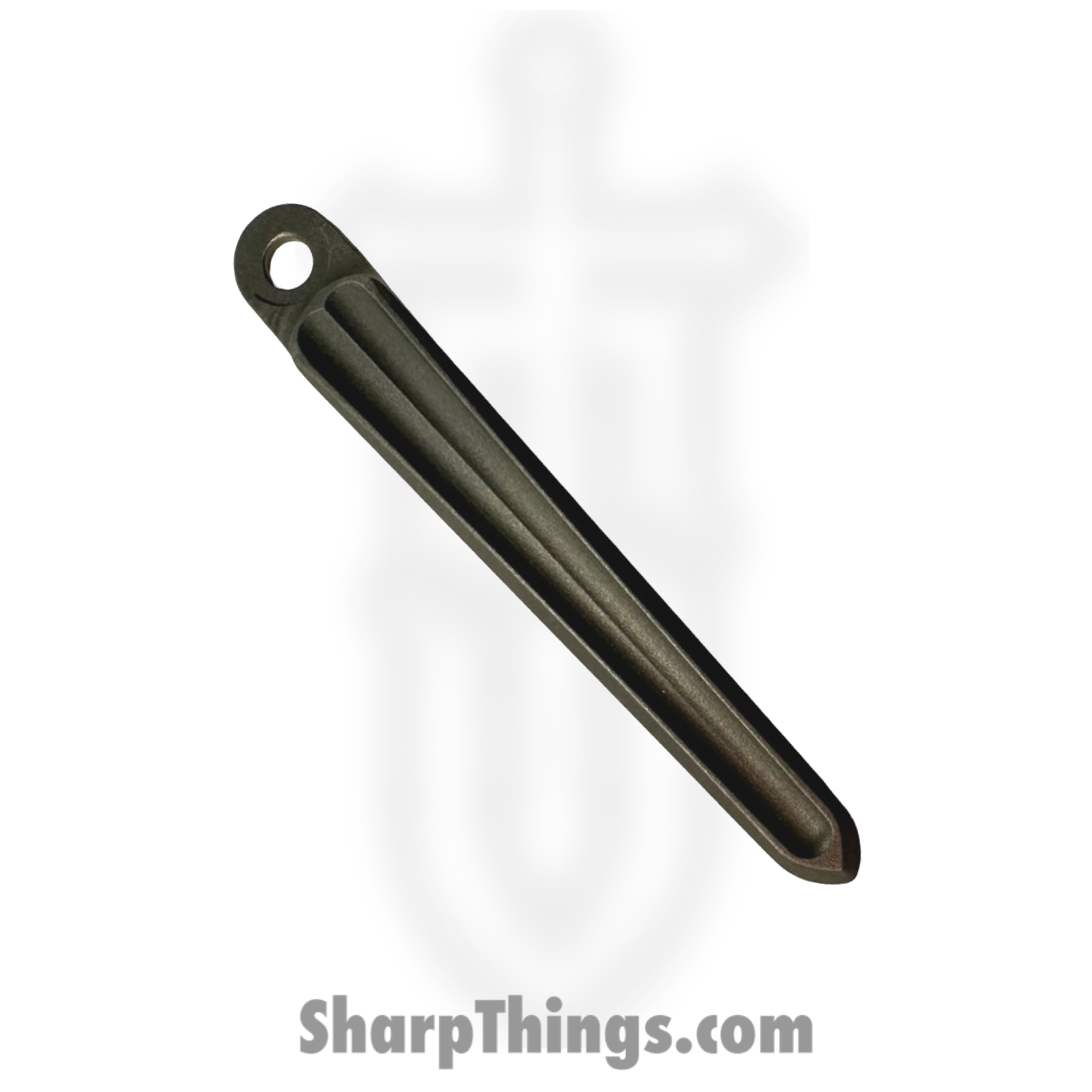 Millit Knives - CRKCLPTISW - V2 Groove CRK Clip - Stonewash - Titanium - Natural