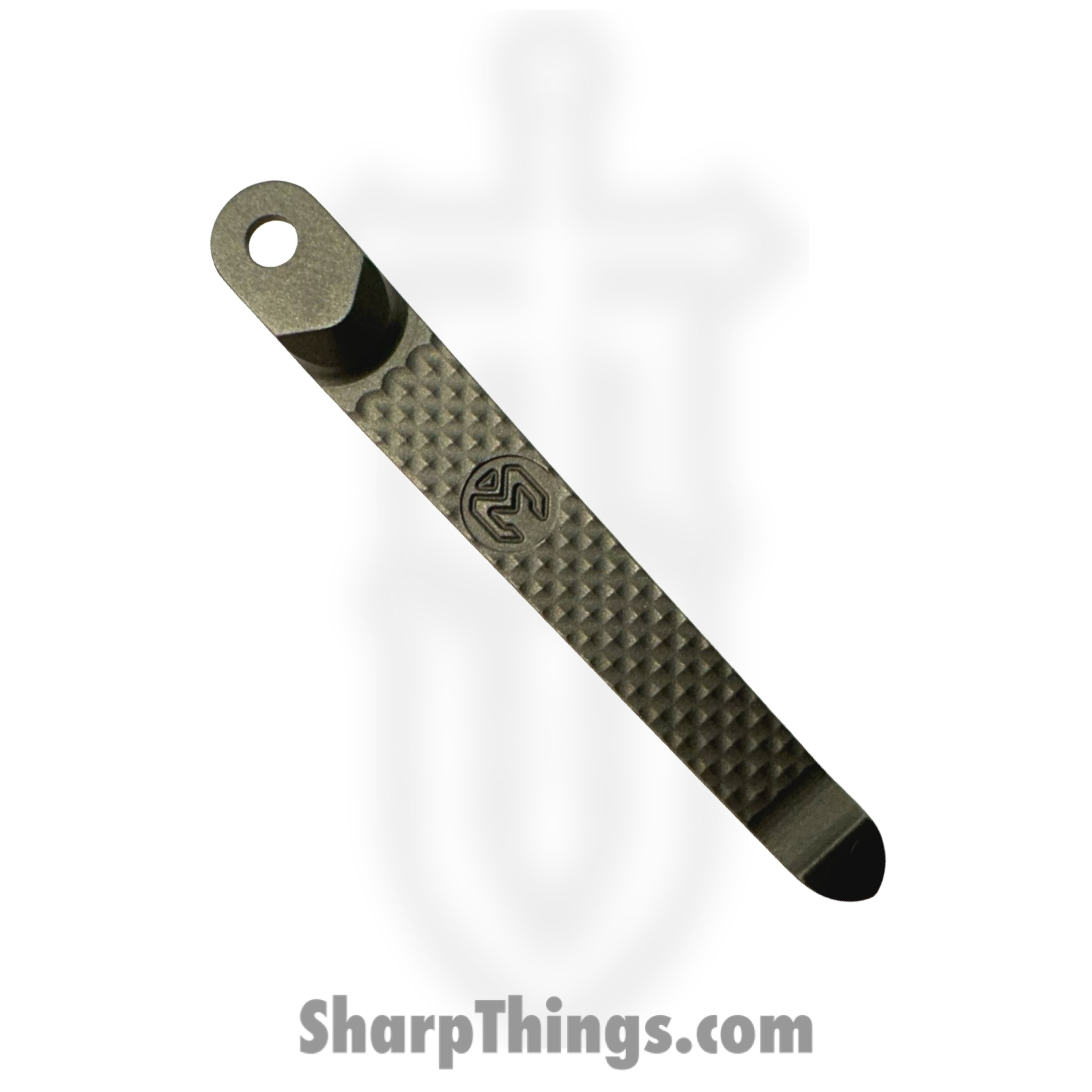 Millit Knives - CRKCLPTISW - V2 Groove CRK Clip - Stonewash - Titanium - Natural - Image 3