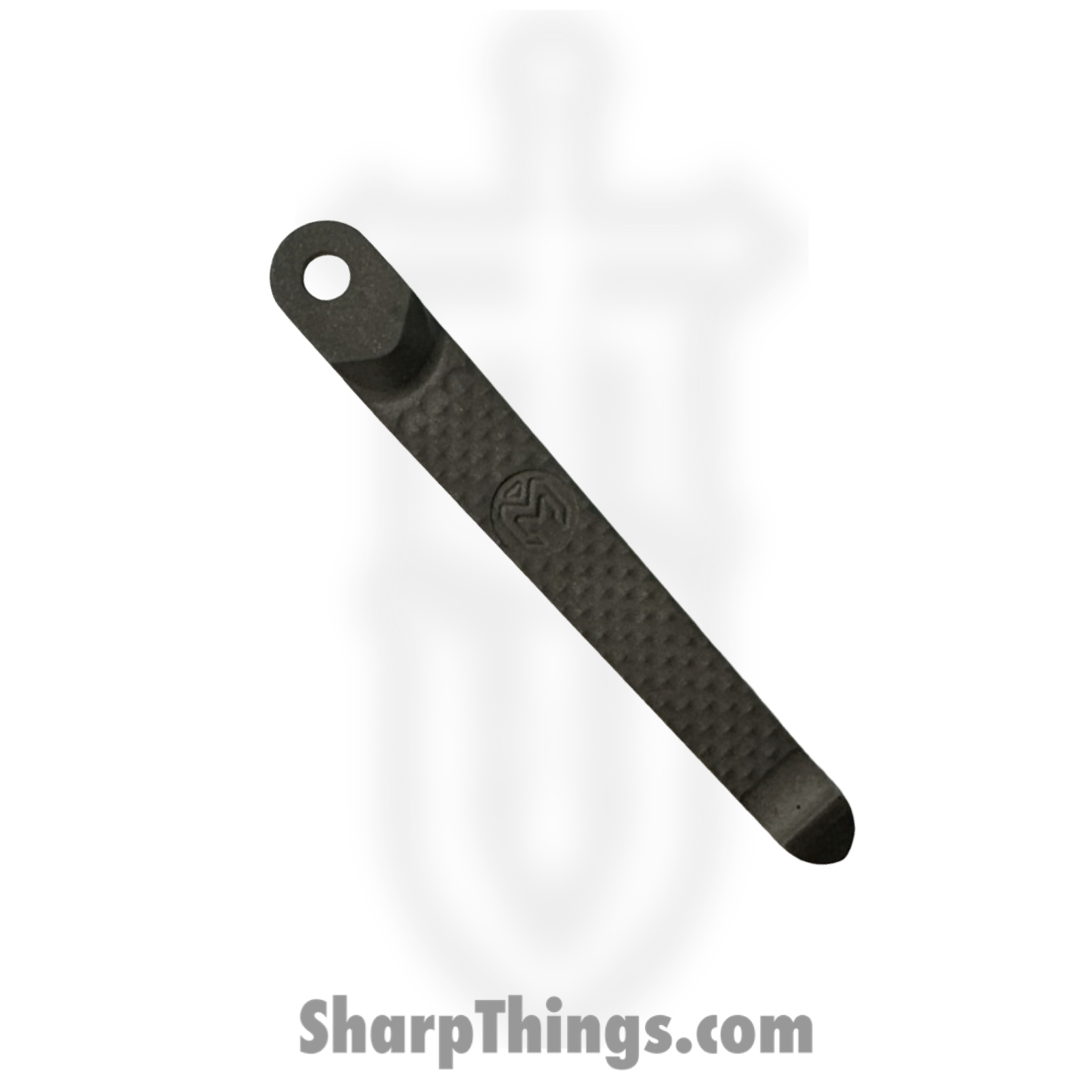 Millit Knives - CRKCPLAGLBLCF - Inlay CRK Clip - All Blasted - Sandblast - Carbon Fiber - Black - Image 3