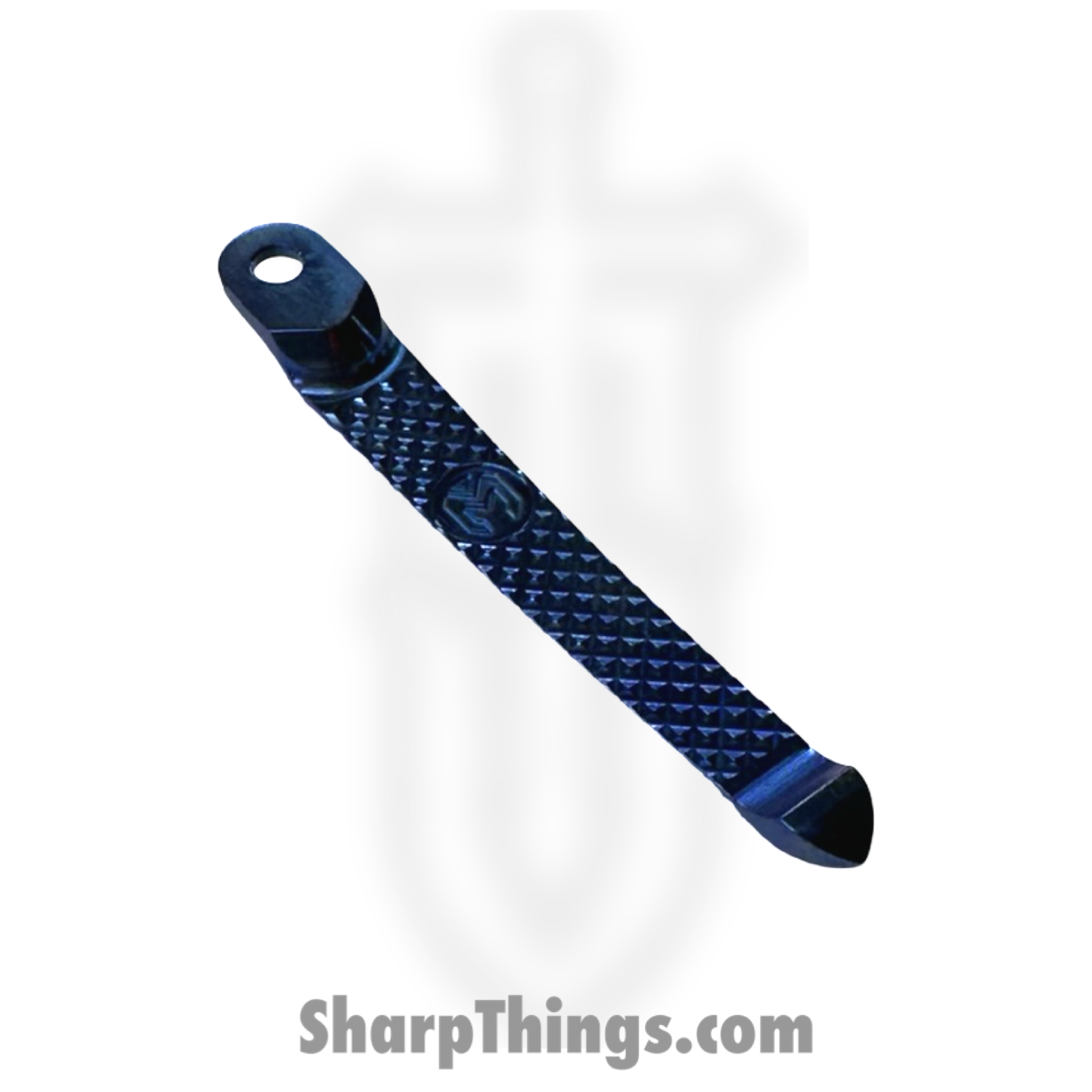 Millit Knives - CRKCPTIBLST - V2 Groove CRK Clip - Anodized - Titanium - Blue Streak - Image 4