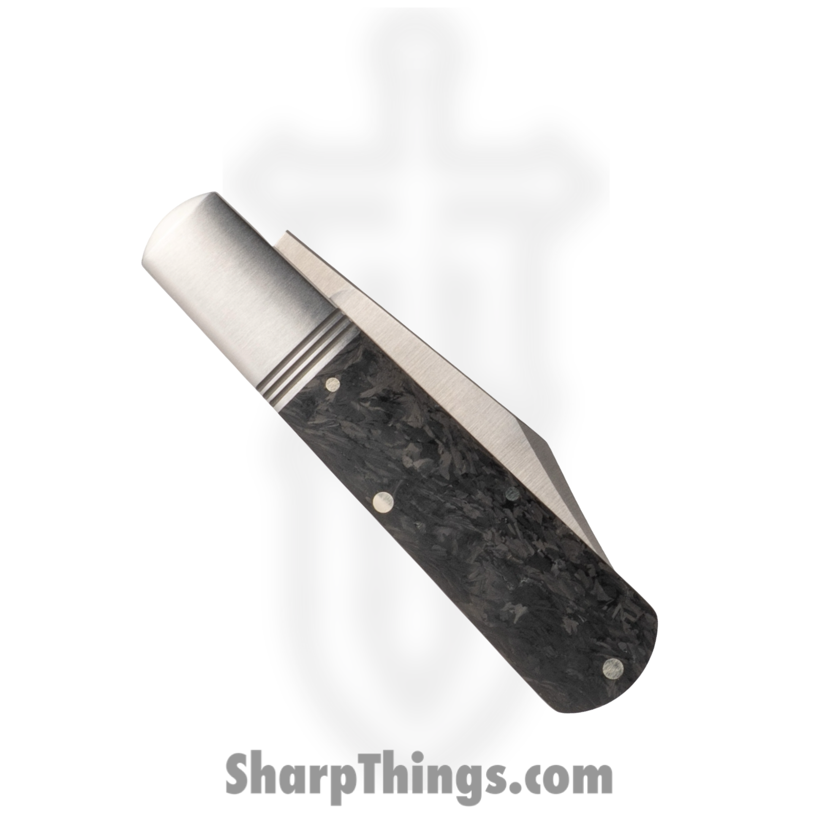 Jack Wolf Knives - GW-BAR-01-BLK-CF - Gateway Barlow - Folding Knife - 14C28N Satin Barlow - Carbon Fiber - Black - Image 3