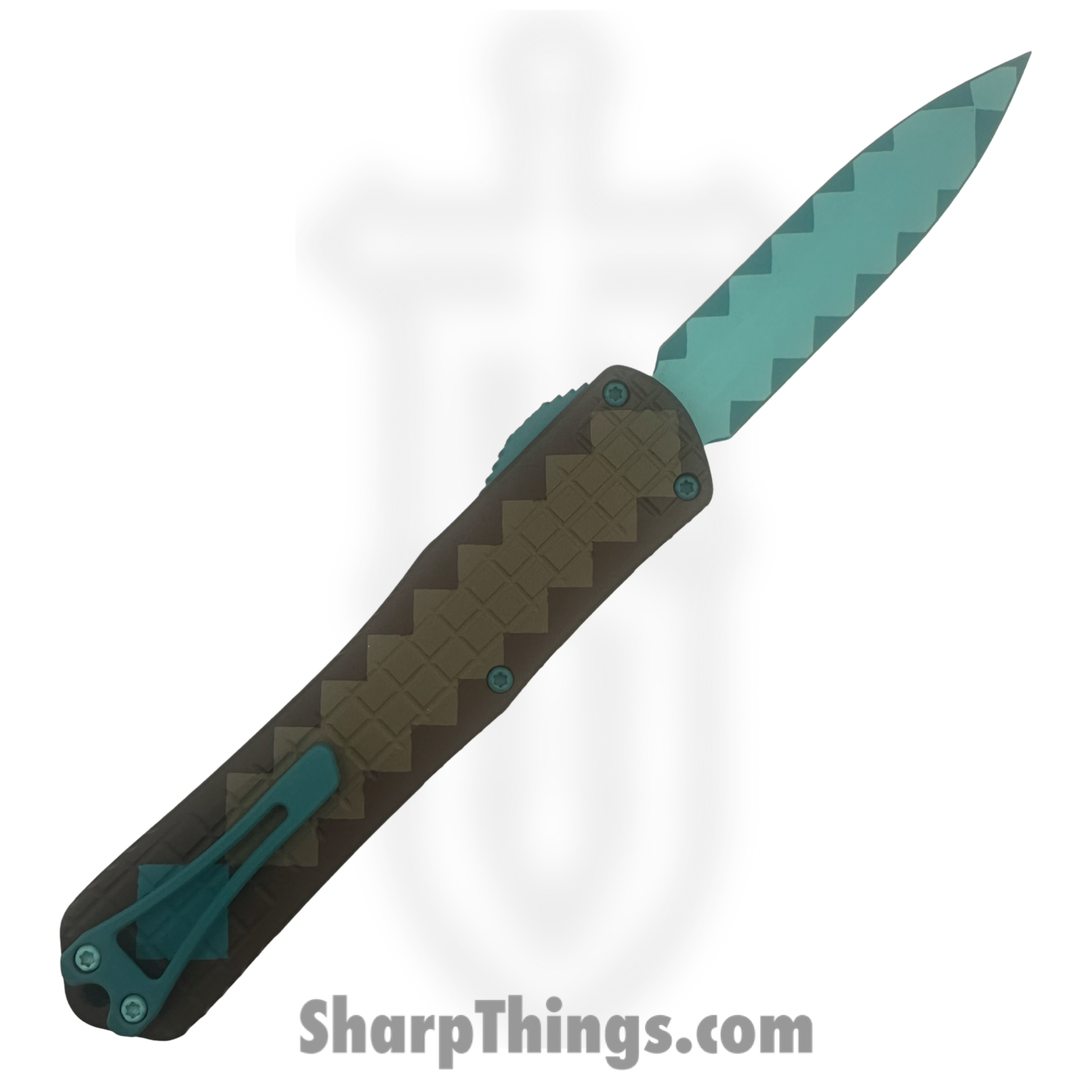 Heretic Knives - H032F-DIAMOND - Manticore X Diamond Sword - OTF Auto - CPM MagnaCut Coated Dagger - Aluminum - Multi - Image 2