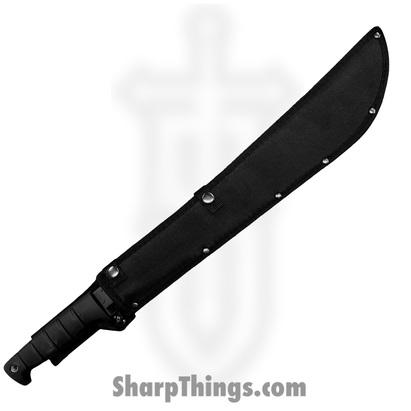 Takedown - HK-22 - Undead Slayer - Fixed Blade Knife - 1045 Surgical Steel Coated Machete - Rubber - Black - Image 3