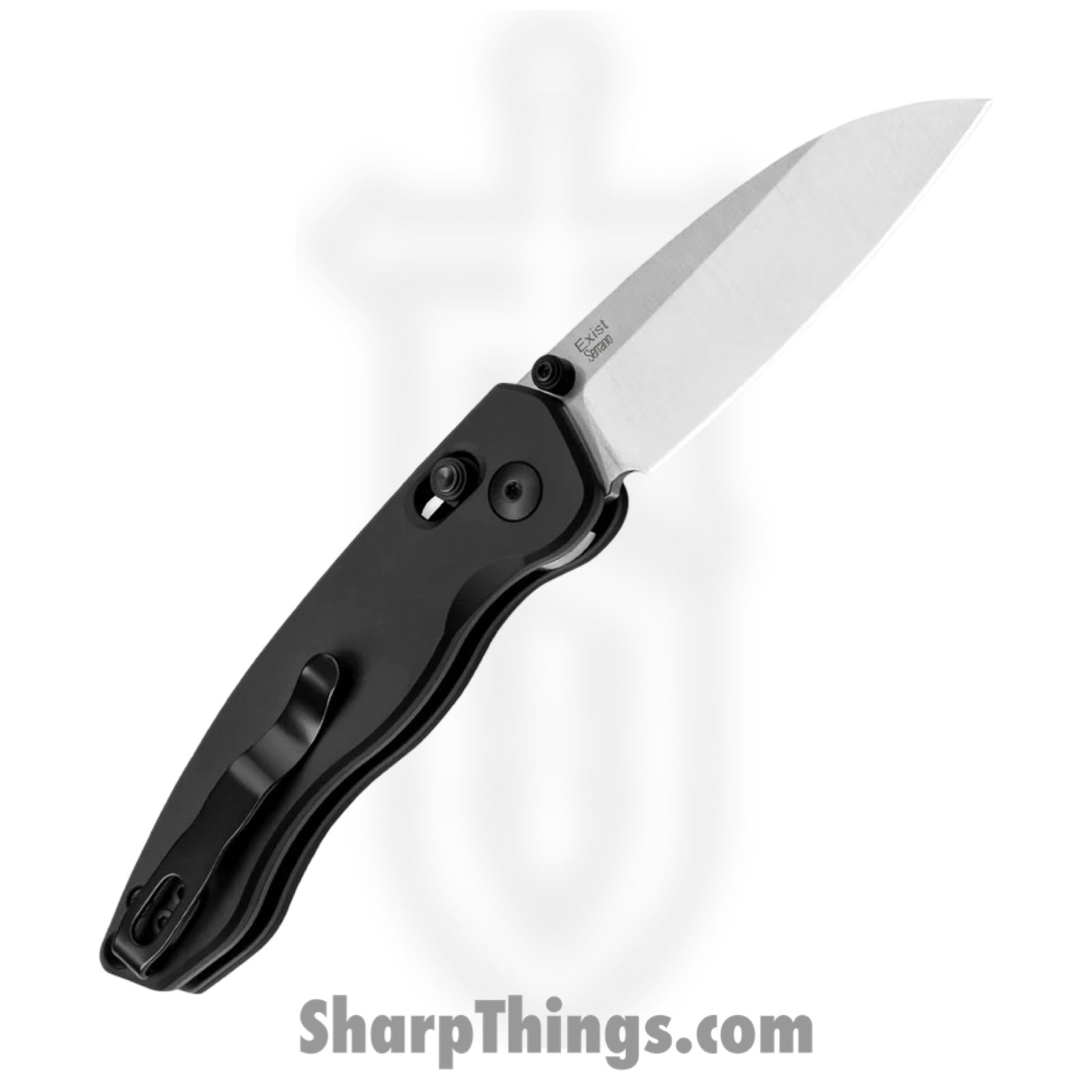 Kizer Cutlery - KIV3681C1 - Exist - Folding Knife - 154CM Satin Drop Point - Aluminum - Black - Image 2