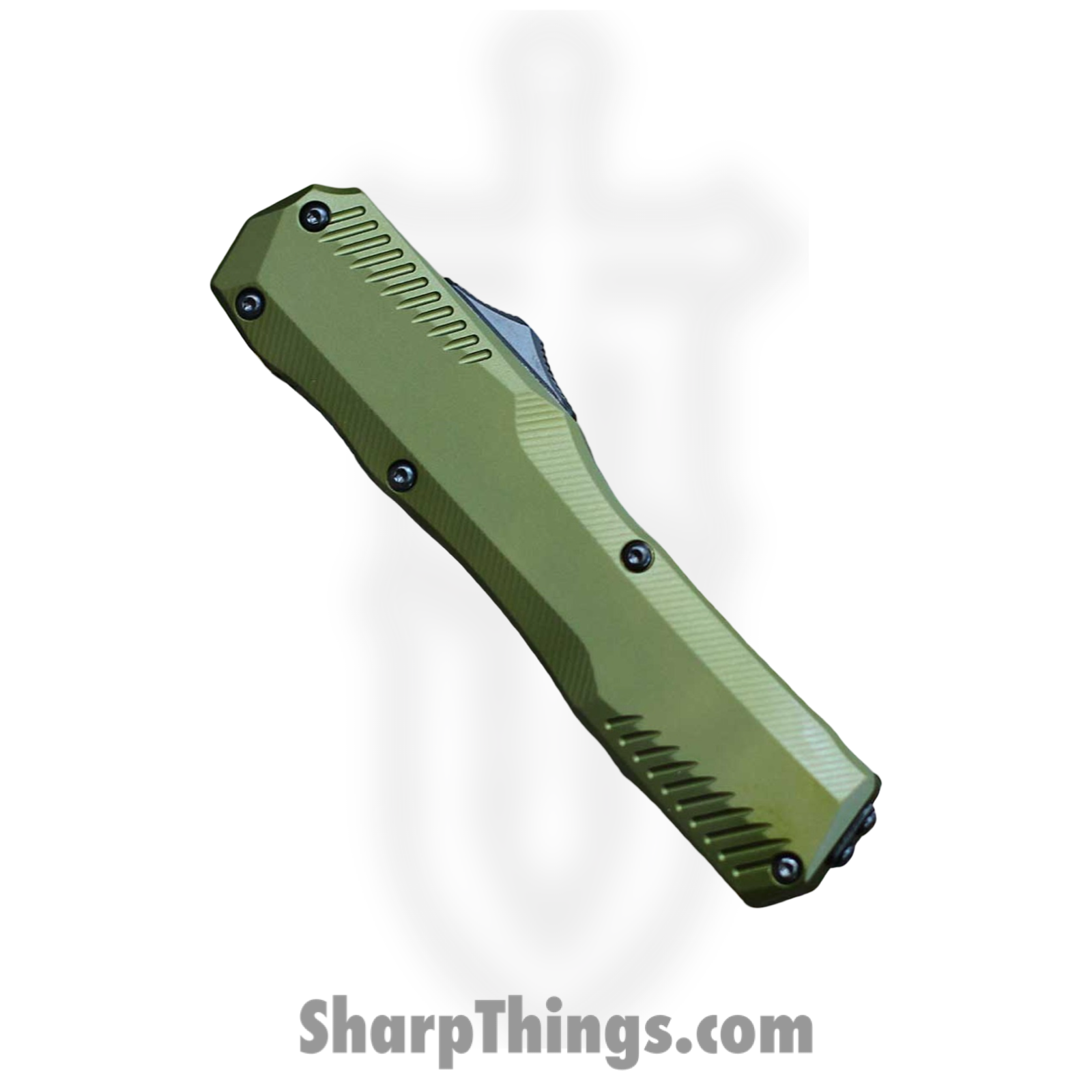 Kershaw - KS9000DEOL - Livewire - OTF Auto - CPM MagnaCut Coated Dagger - Aluminum - OD Green - Image 3