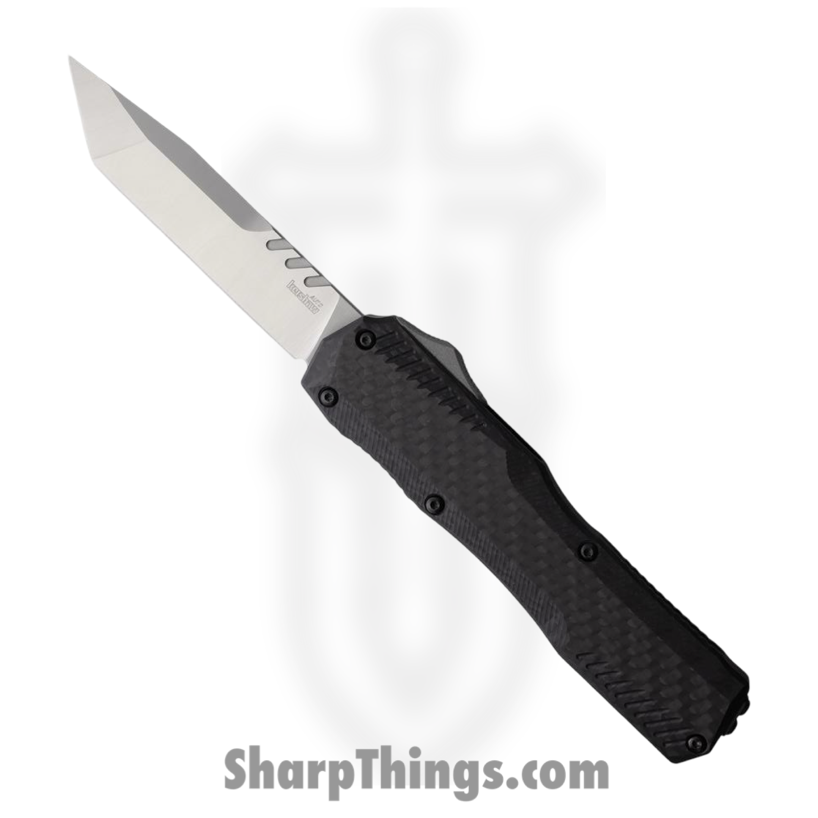 Kershaw - KS9000TCF - Livewire - OTF Auto - CPM MagnaCut Satin Tanto - Carbon Fiber Aluminum - Black