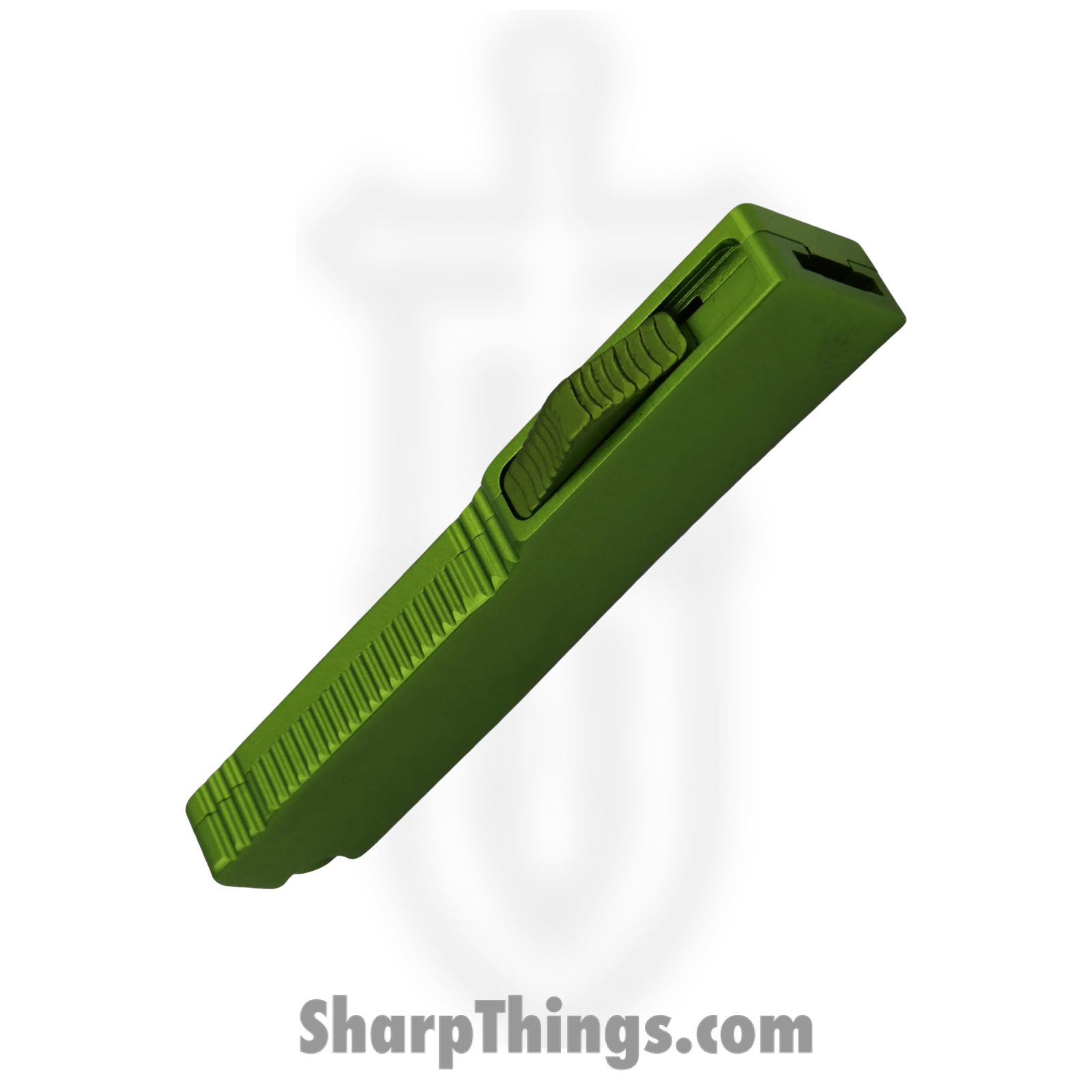 PTC - M-7-GN - 5 Inch Firecracker - OTF Auto - 440 SS Coated Dagger - Steel - Green - Image 2