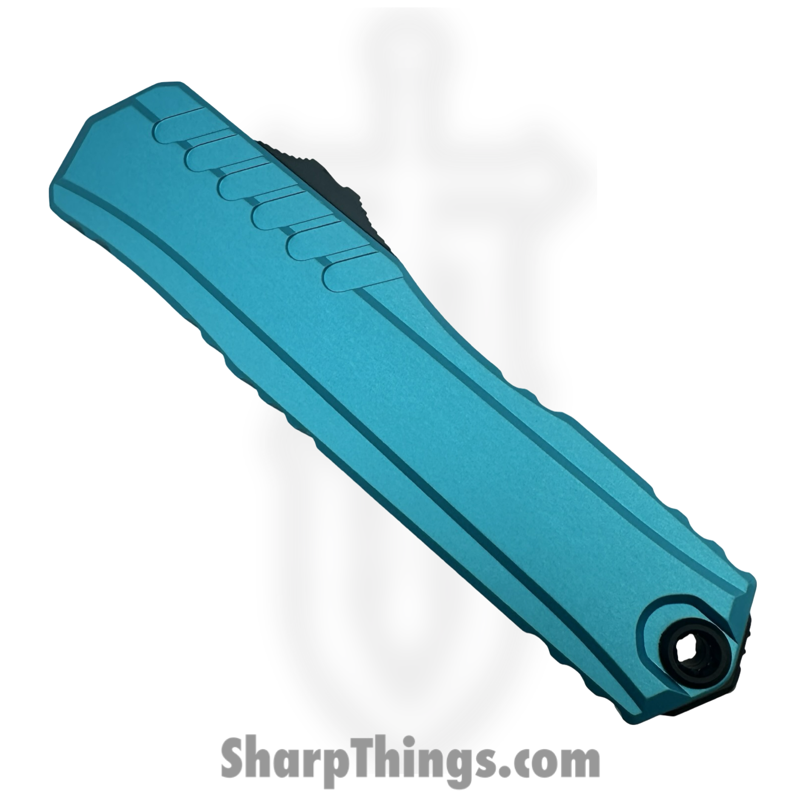 Microtech - 1242-2TQ-BLEM - Blemish Cypher II - OTF Auto - M390MK Coated Dagger P/S - Aluminum - Turquoise - Image 2