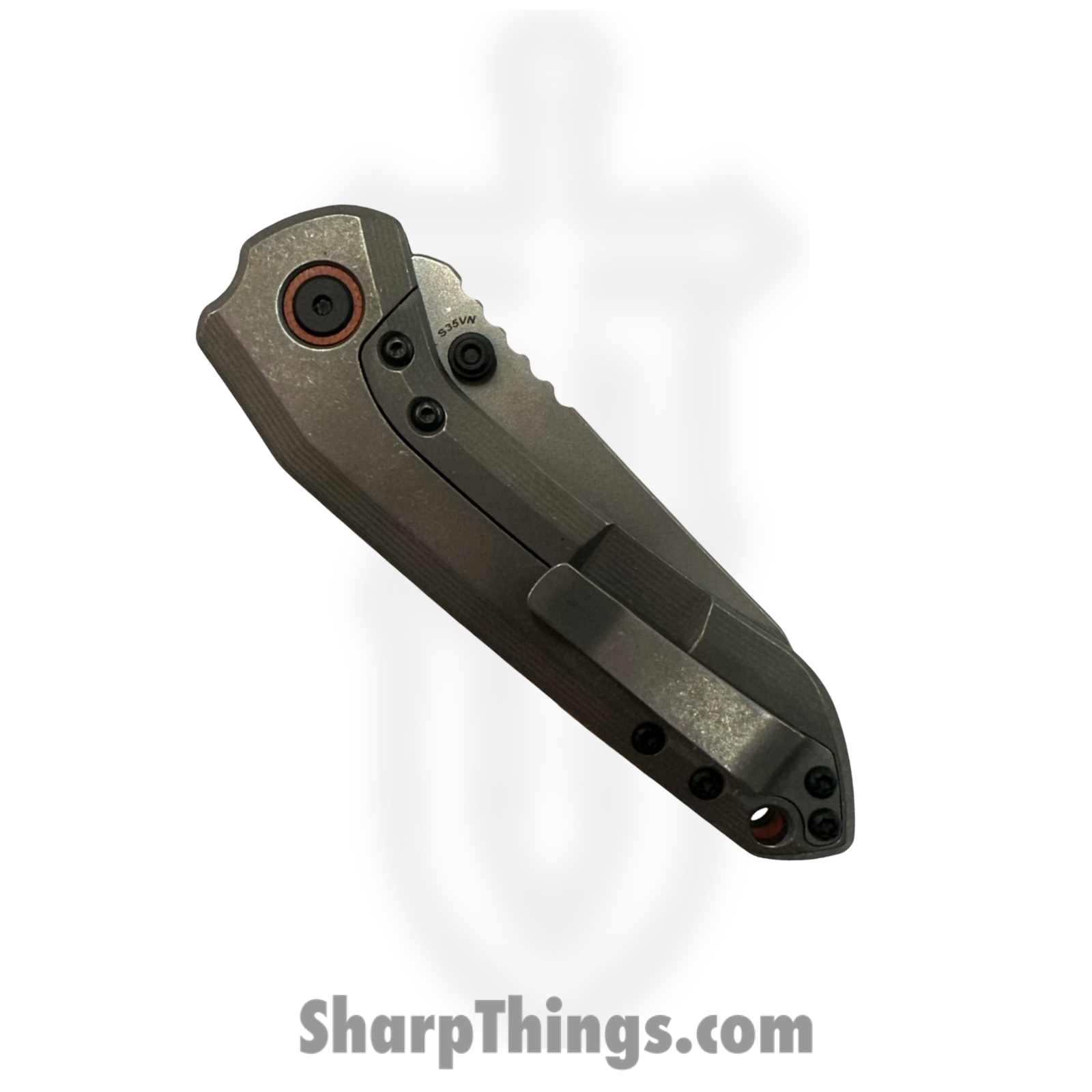 Millit Knives - OVSWG10BKOR - Overland Zirblast - Folding Knife - CPM S35VN Stonewash Sheepsfoot - G10 - Black Orange - Image 4