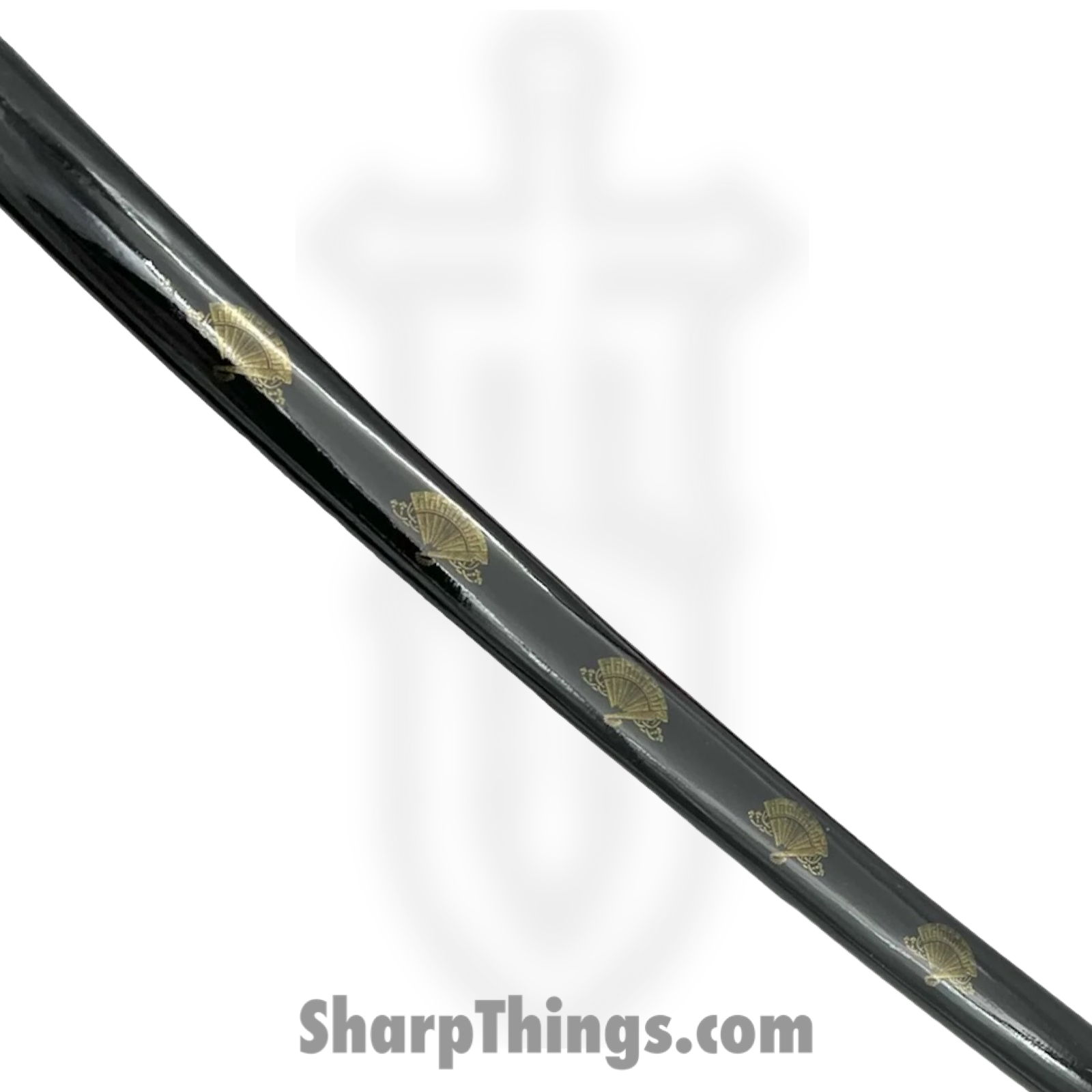 PTC - PS-H013 - Battle Ready Katana - Fixed Blade Knife - Carbon Steel Polished Sword - Wrapped - Black Gold - Image 4