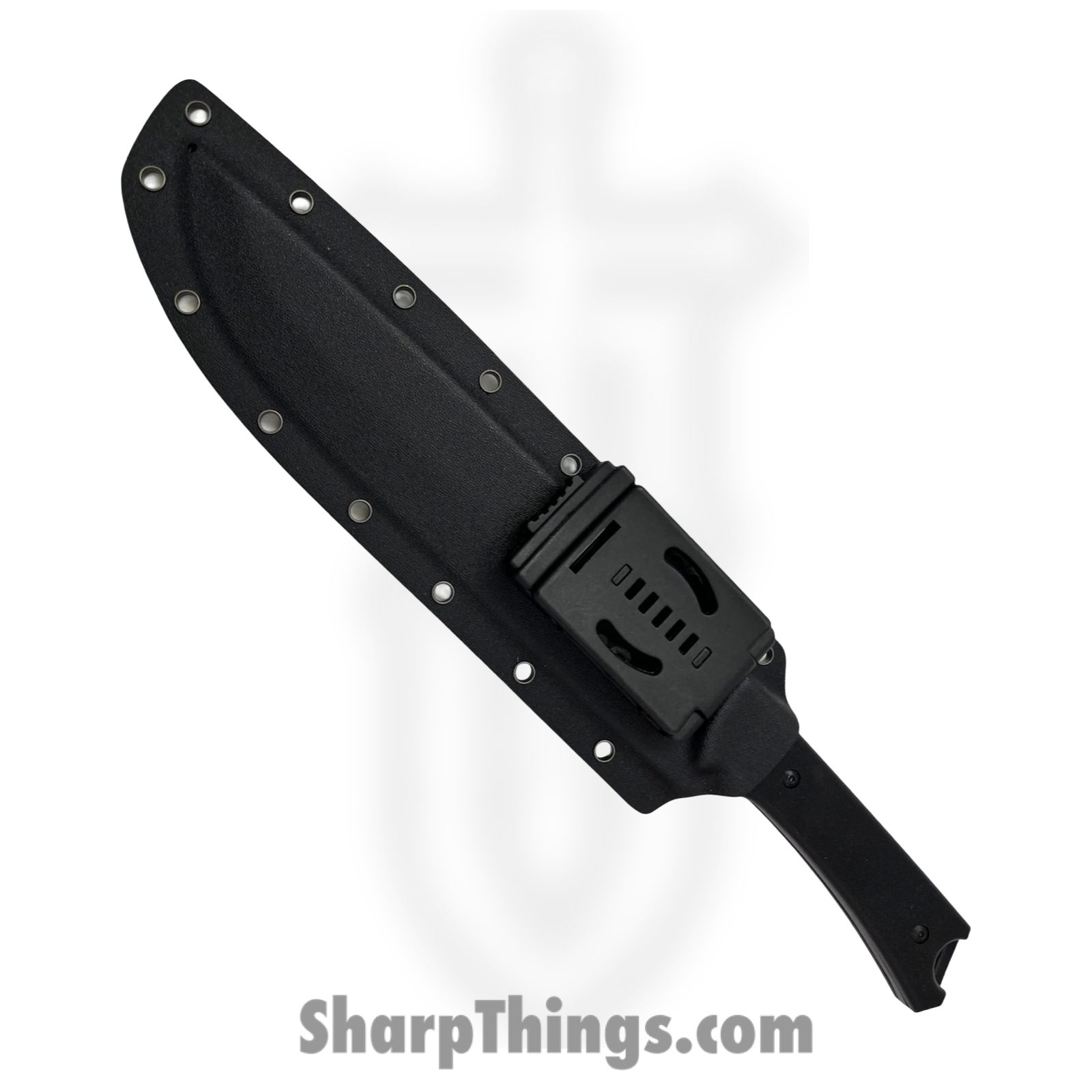 PTC - SO-237-BK-LUX - Heavy Duty Machete - Fixed Blade Knife - 1065 Surgical Steel Coated Drop Point - Black - Image 3