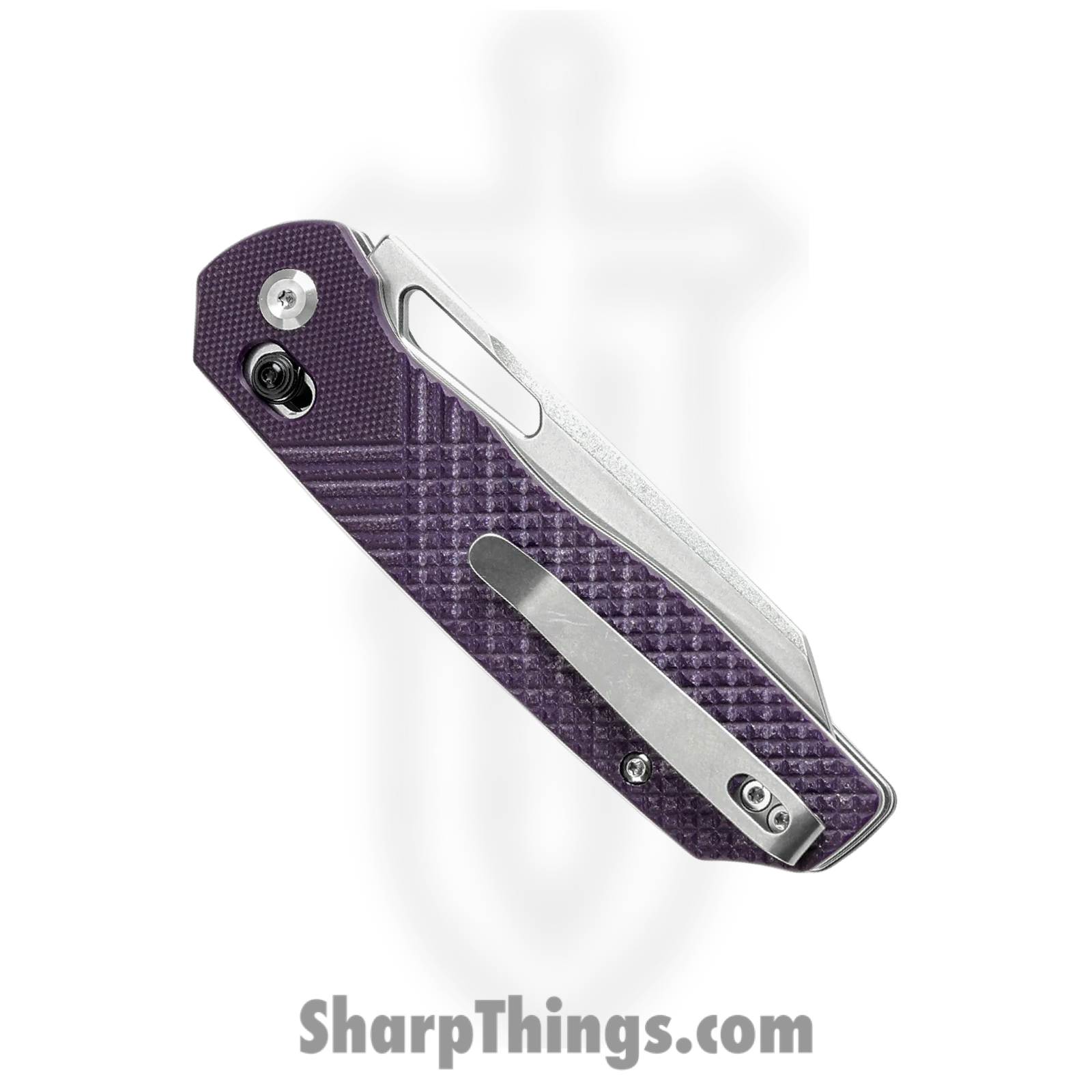 Tenable Knives - T1006V5 - Shard - Folding Knife - 14C28N Stonewash Reverse Tanto - G10 - Purple - Image 4