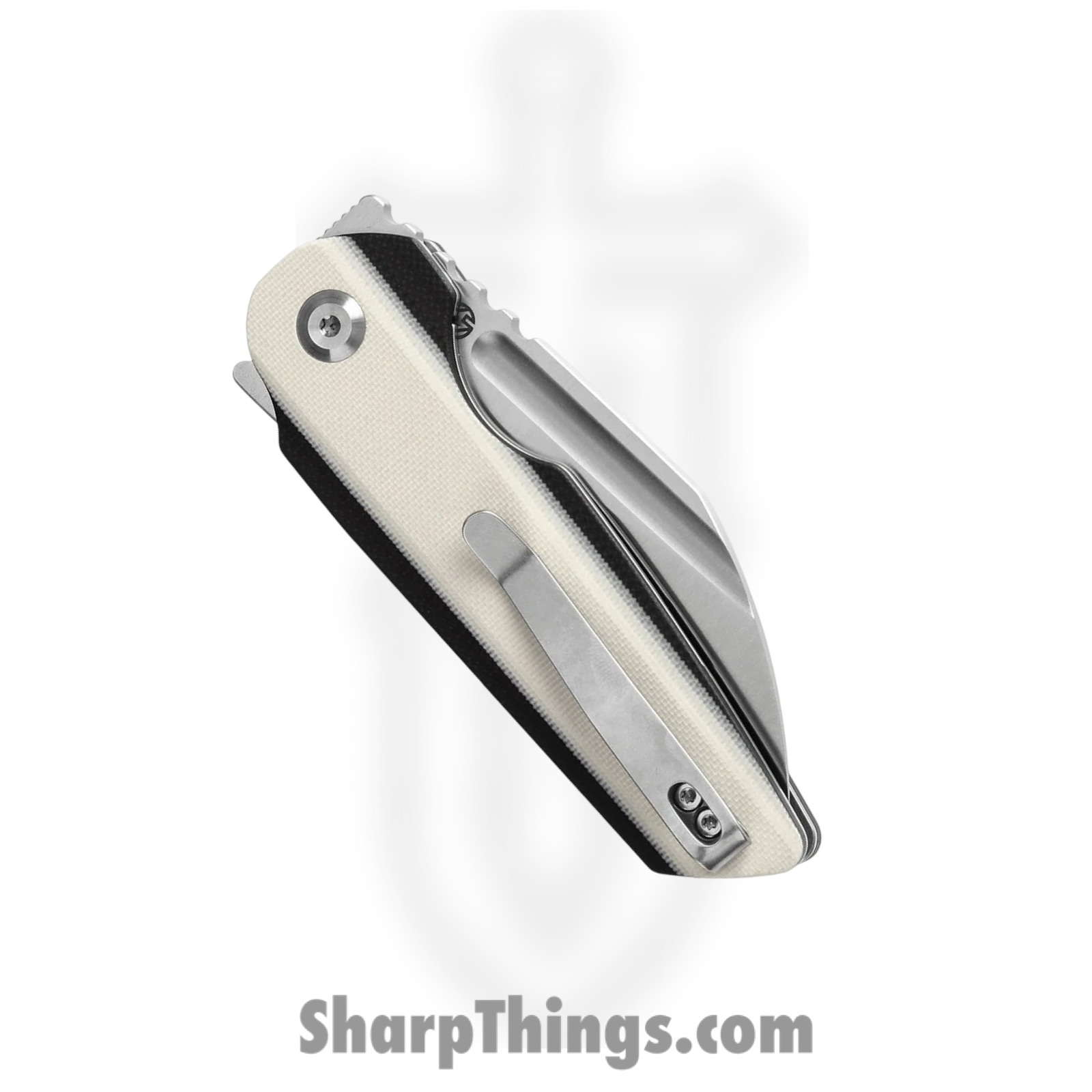 Tenable Knives - T1048A4 - Rafe L - Folding Knife - 14C28N Satin Sheepfoot - G10 - Black White - Image 4