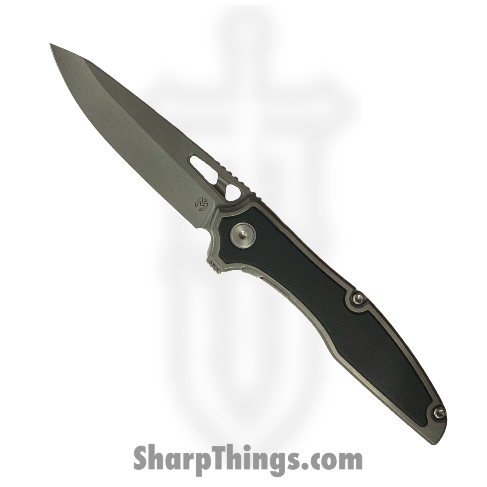 Millit Knives - TORINSWG10BK - Torrent Inlay Zirblast - Folding Knife - S90V Stonewash Drop Point - G10 - Black