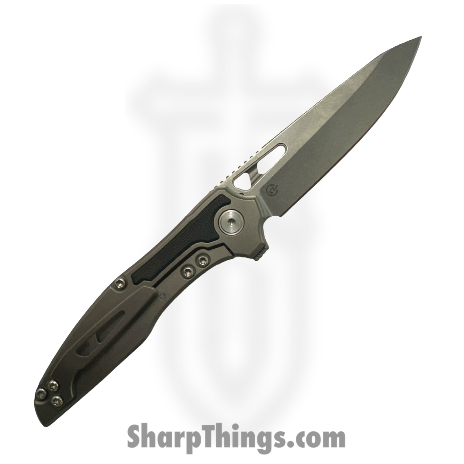 Millit Knives - TORINSWG10BK - Torrent Inlay Zirblast - Folding Knife - S90V Stonewash Drop Point - G10 - Black - Image 2
