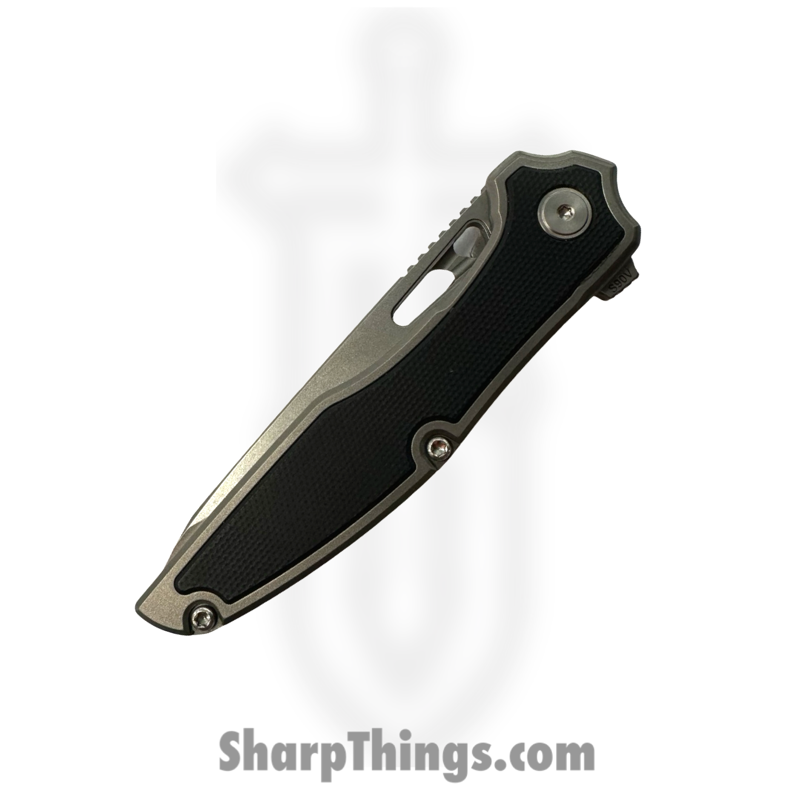 Millit Knives - TORINSWG10BK - Torrent Inlay Zirblast - Folding Knife - S90V Stonewash Drop Point - G10 - Black - Image 3