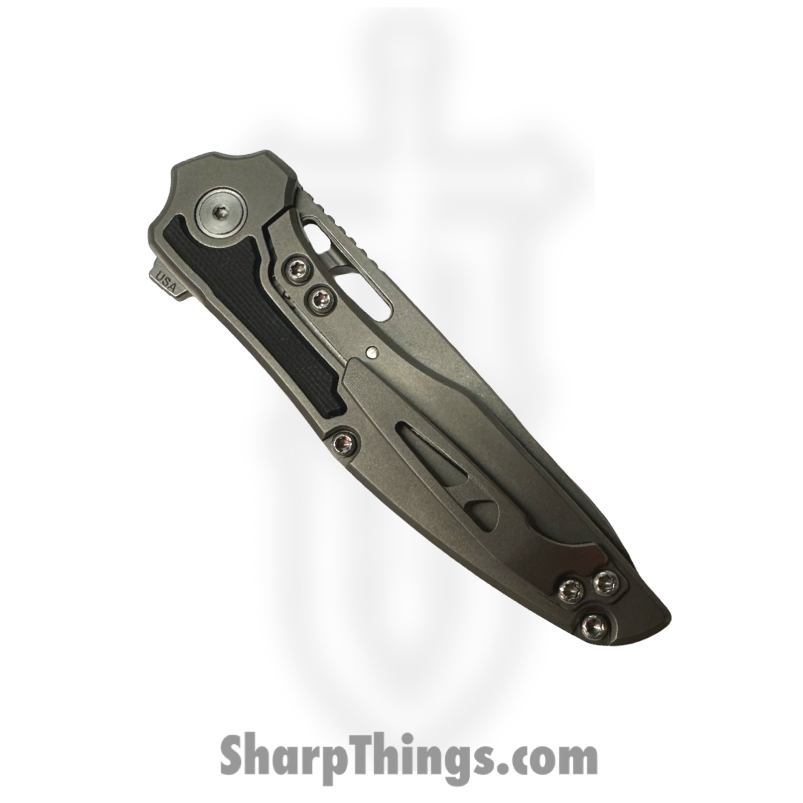 Millit Knives - TORINSWG10BK - Torrent Inlay Zirblast - Folding Knife - S90V Stonewash Drop Point - G10 - Black - Image 4