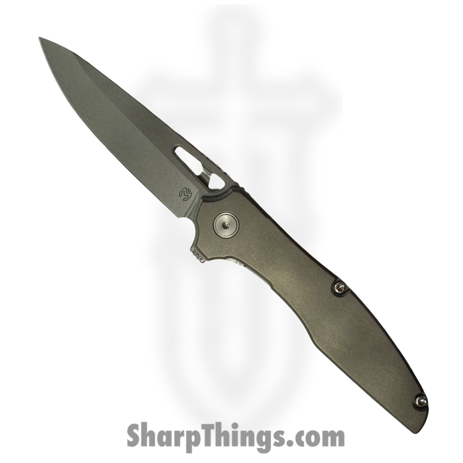 Millit Knives - TORLTSWTISLBL - Torrent Light Zirblast - Folding Knife - S90V Stonewash Drop Point - Titanium - Silver Blue