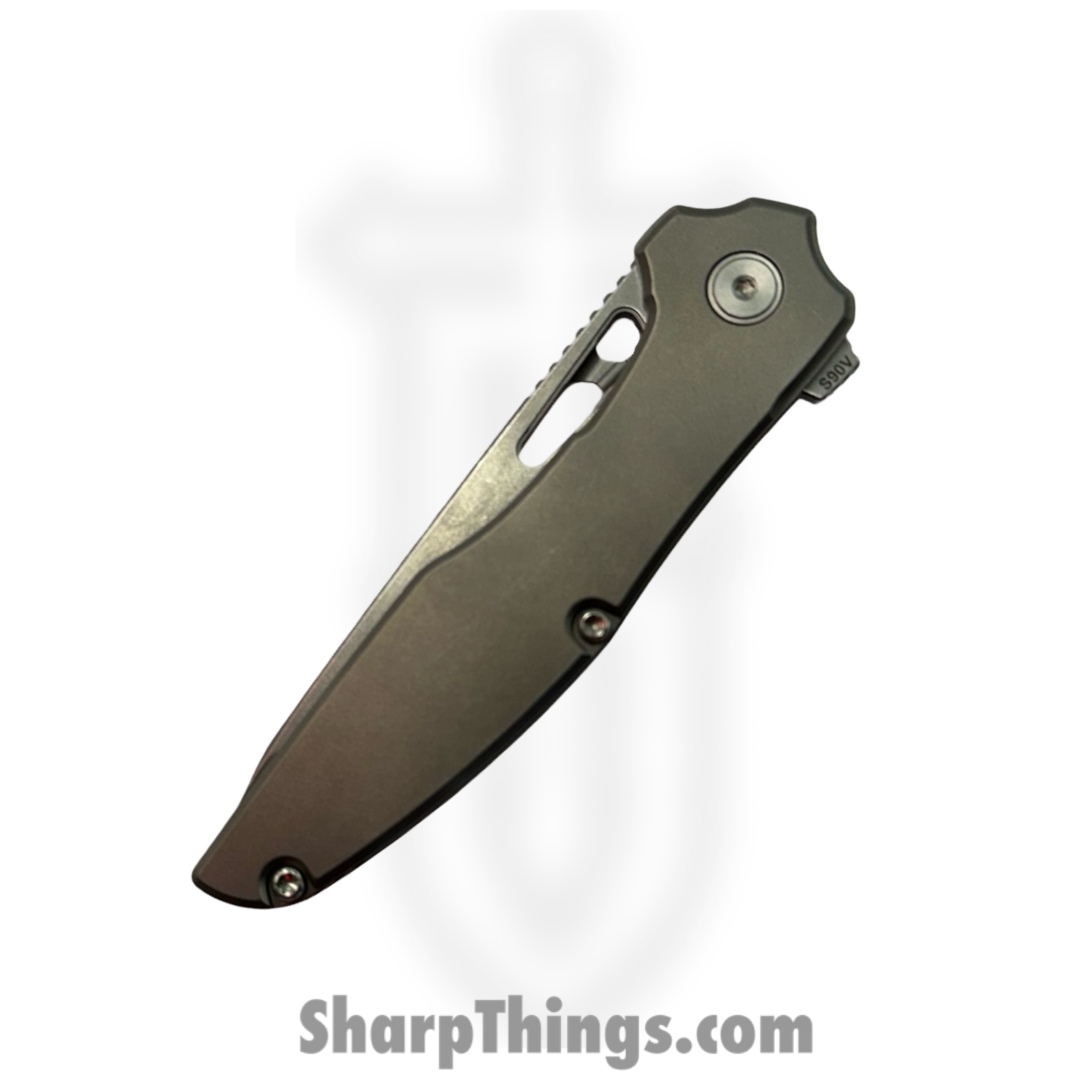 Millit Knives - TORLTSWTISLPU - Torrent Light Zirblast - Folding Knife - S90V Stonewash Drop Point - Titanium - Silver Purple - Image 3