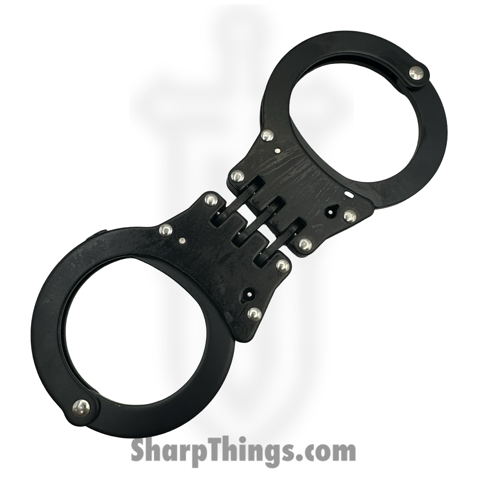 PTC - TU-4607-BK - Hinged Handcuffs - Steel - Black - Image 4